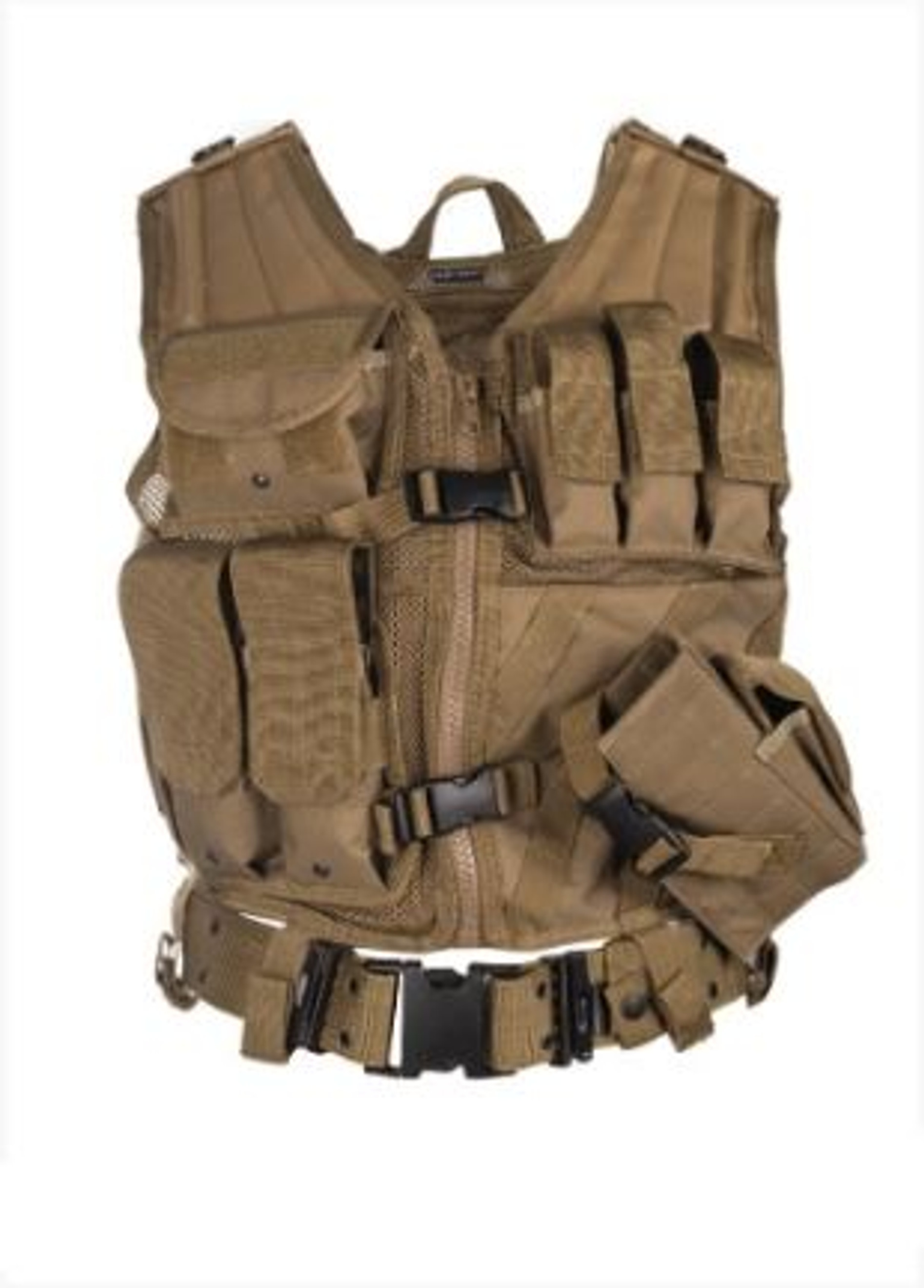 MIL-TEC USMC Coyote Combat Vest w/Belt