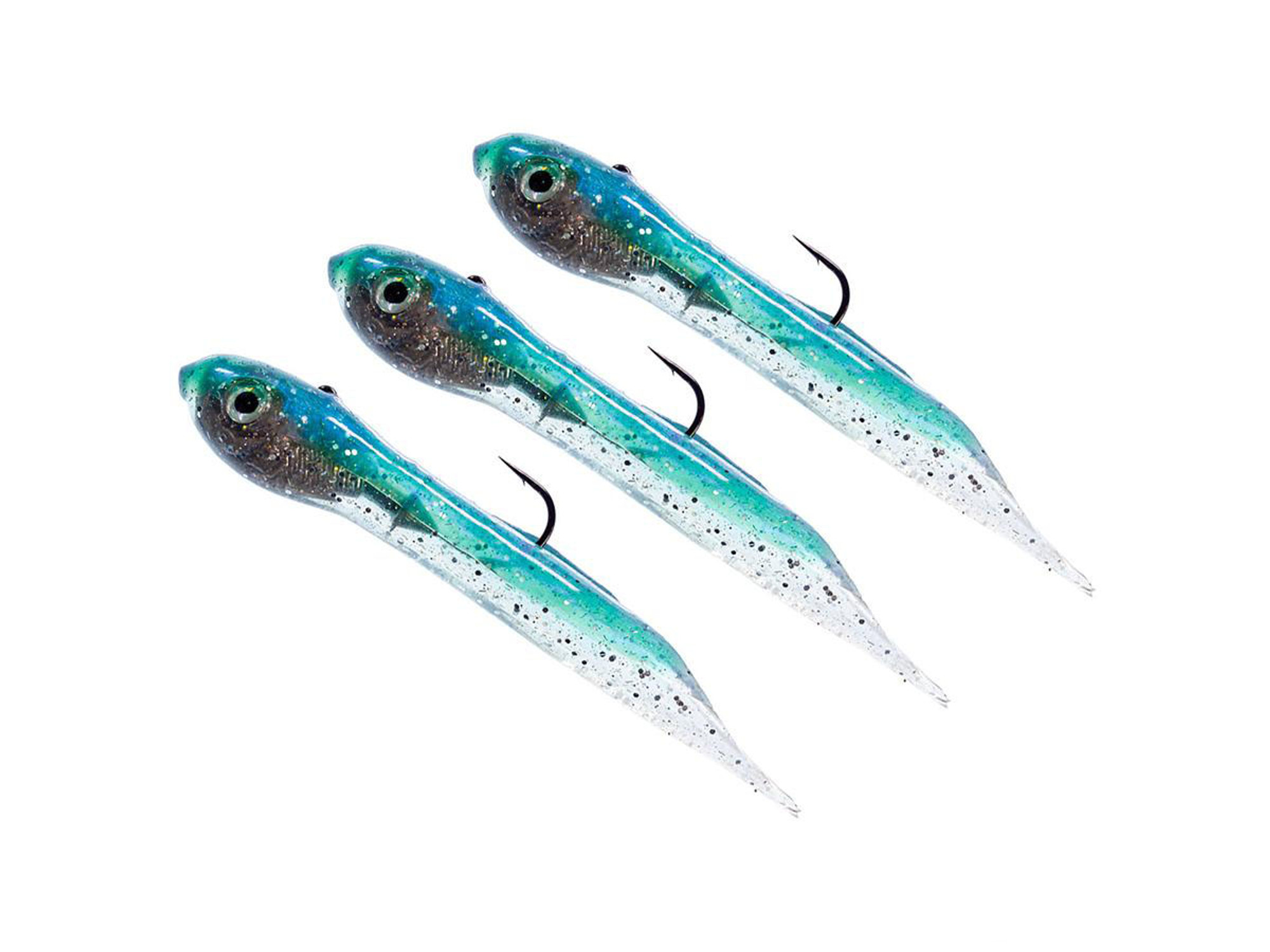 Hook Up Baits Handcrafted Soft Fishing Jigs - Mint / 2" / 1/16 oz