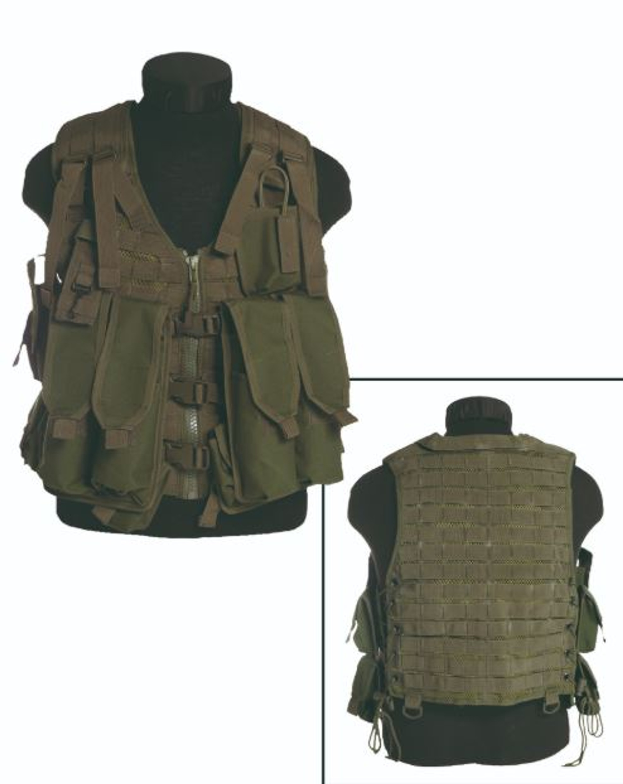 MIL-TEC OD AK74 12-Pocket Combat Vest