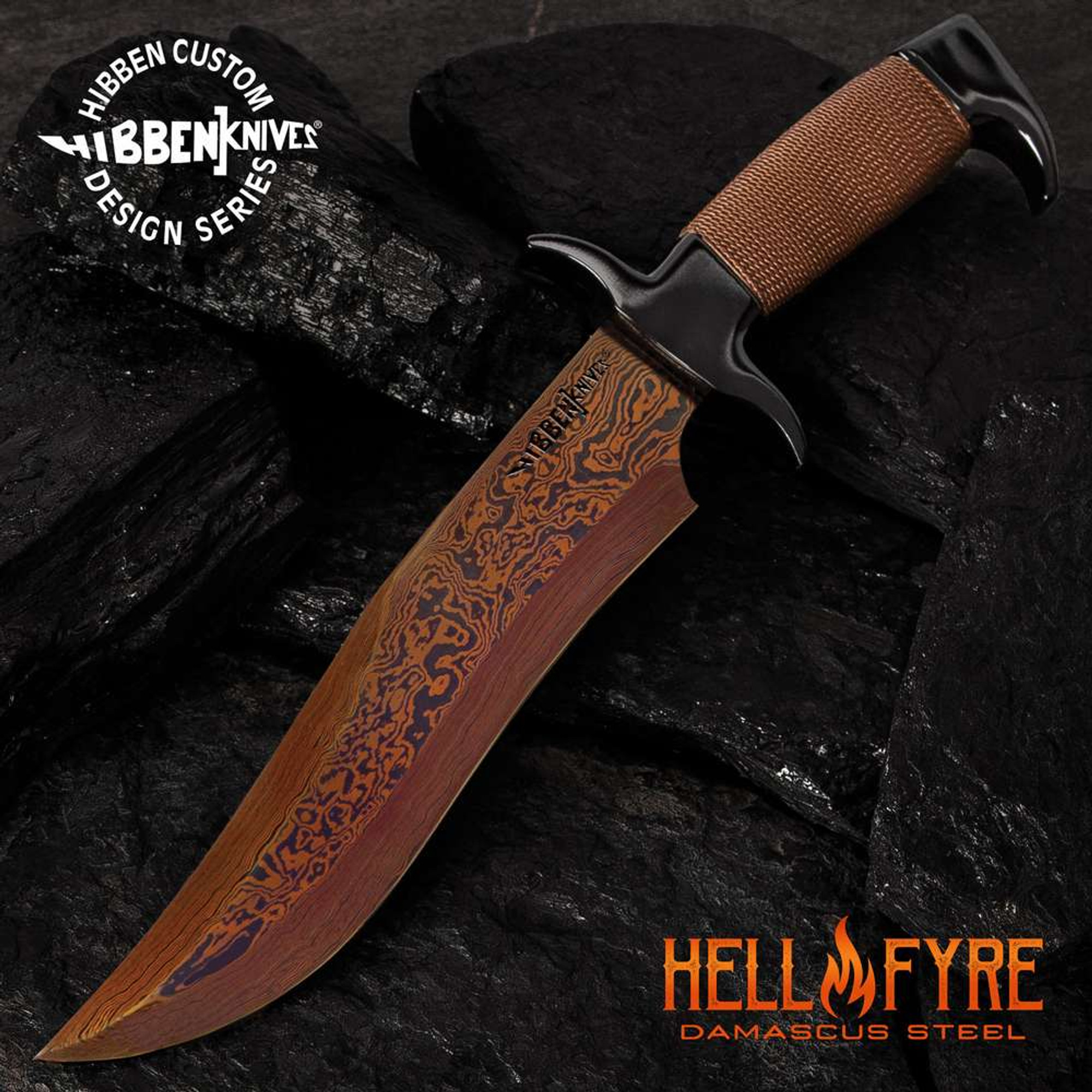 Hibben HellFyre Highlander Bowie Knife w/Sheath