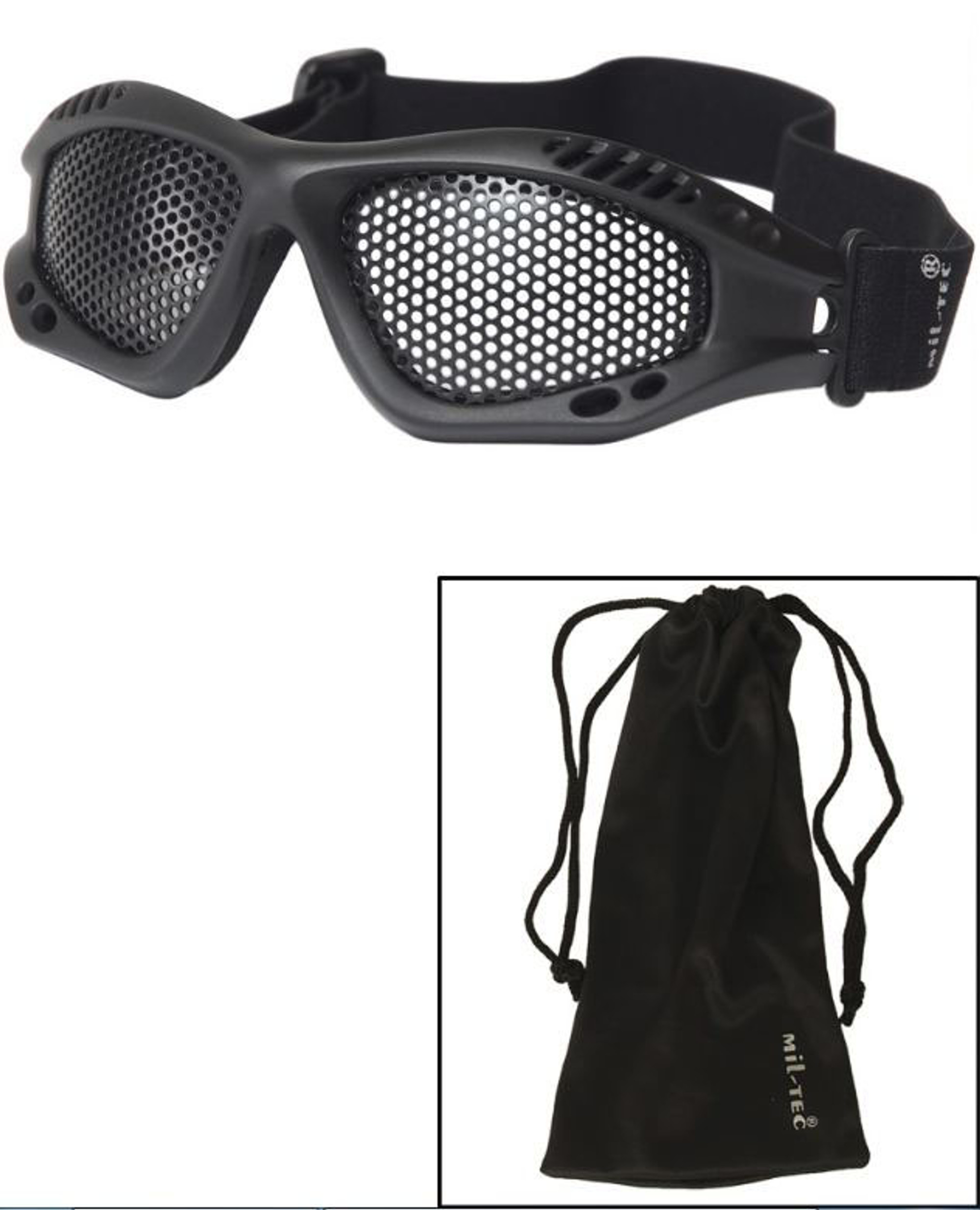 Mil-Tec Black Tactical Goggles