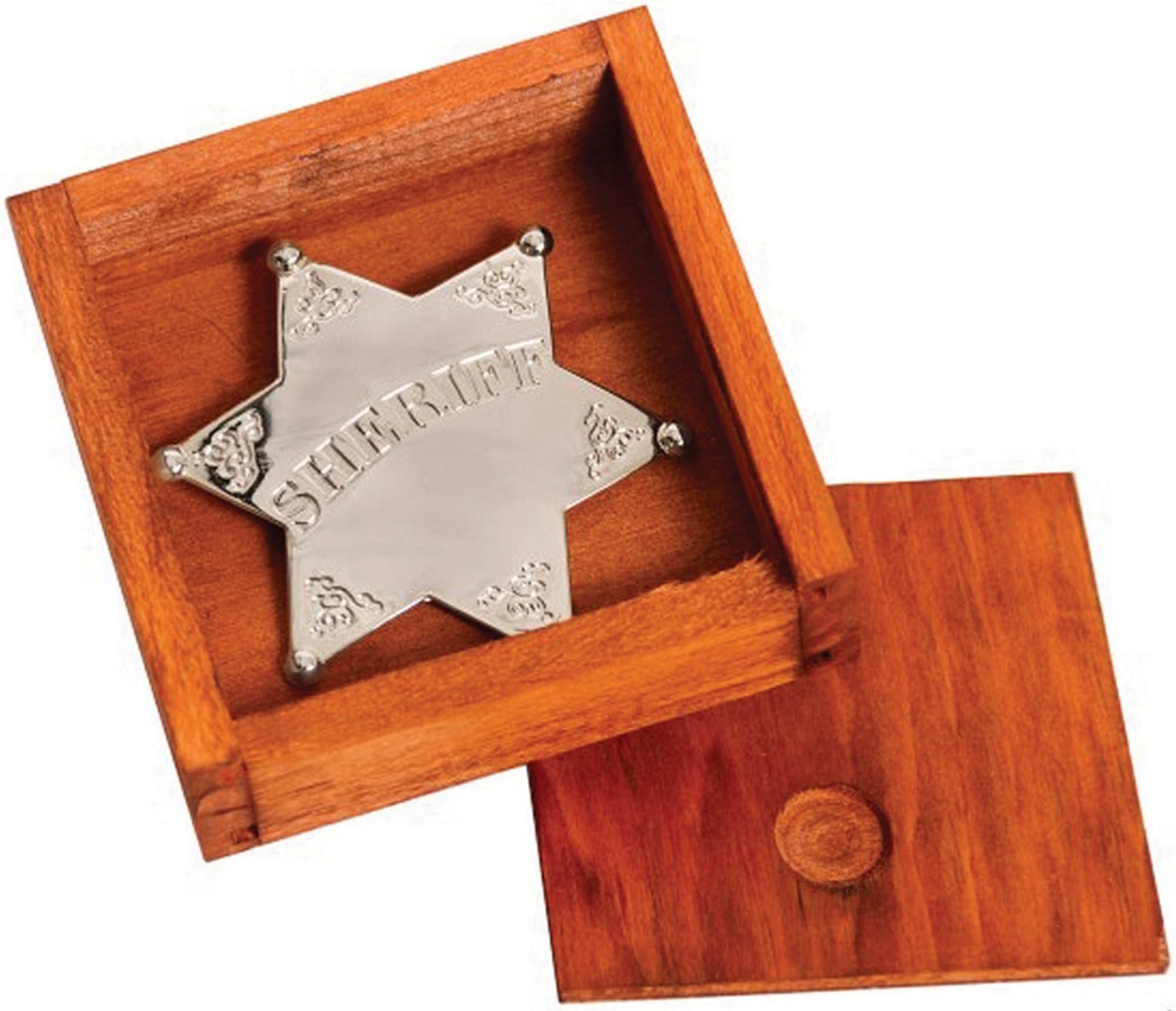 Silver Sheriff Star Badge