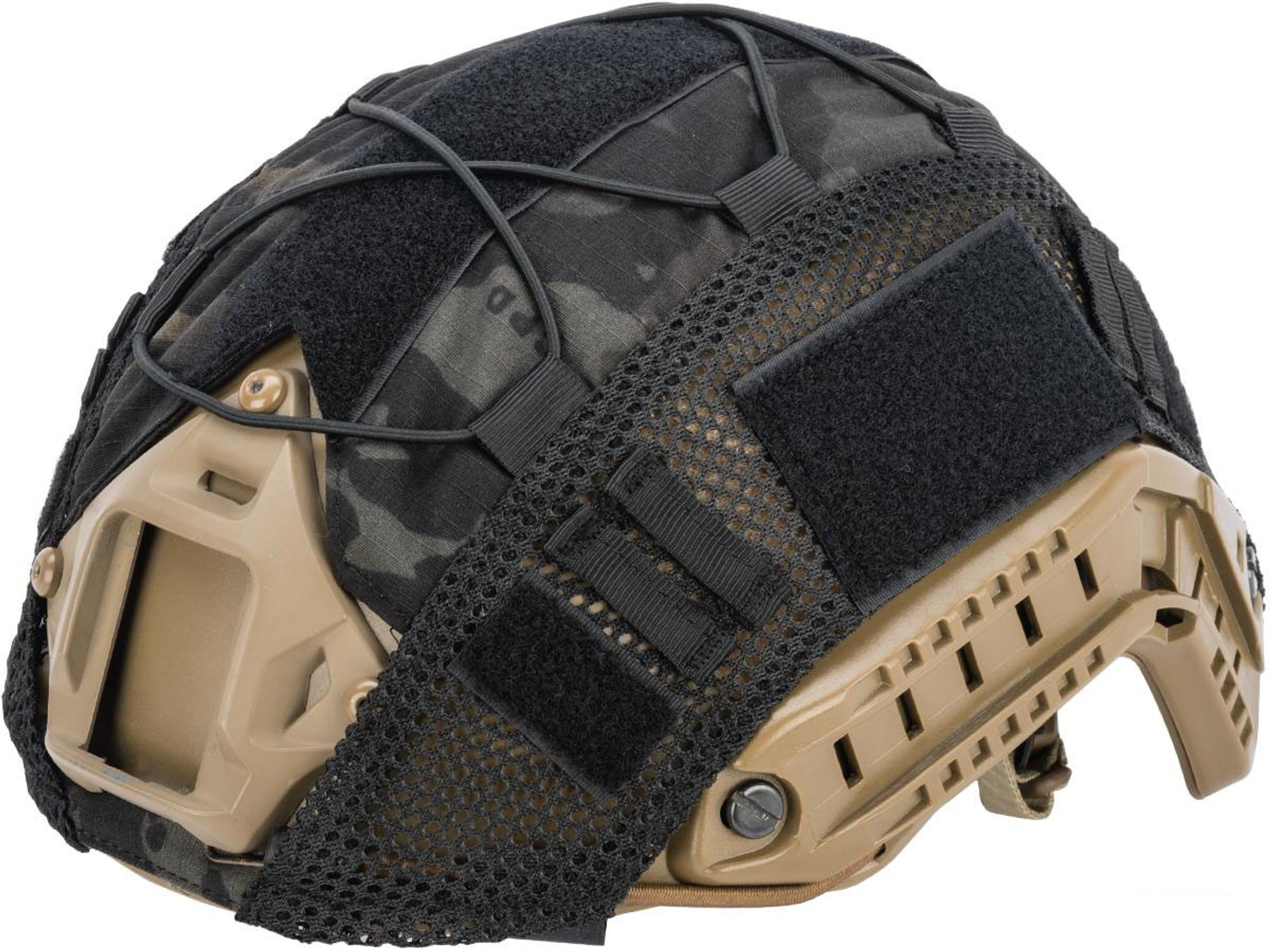 Matrix Bump Type Helmet Cover w/ Elastic Cord (Color: Multicam Black)