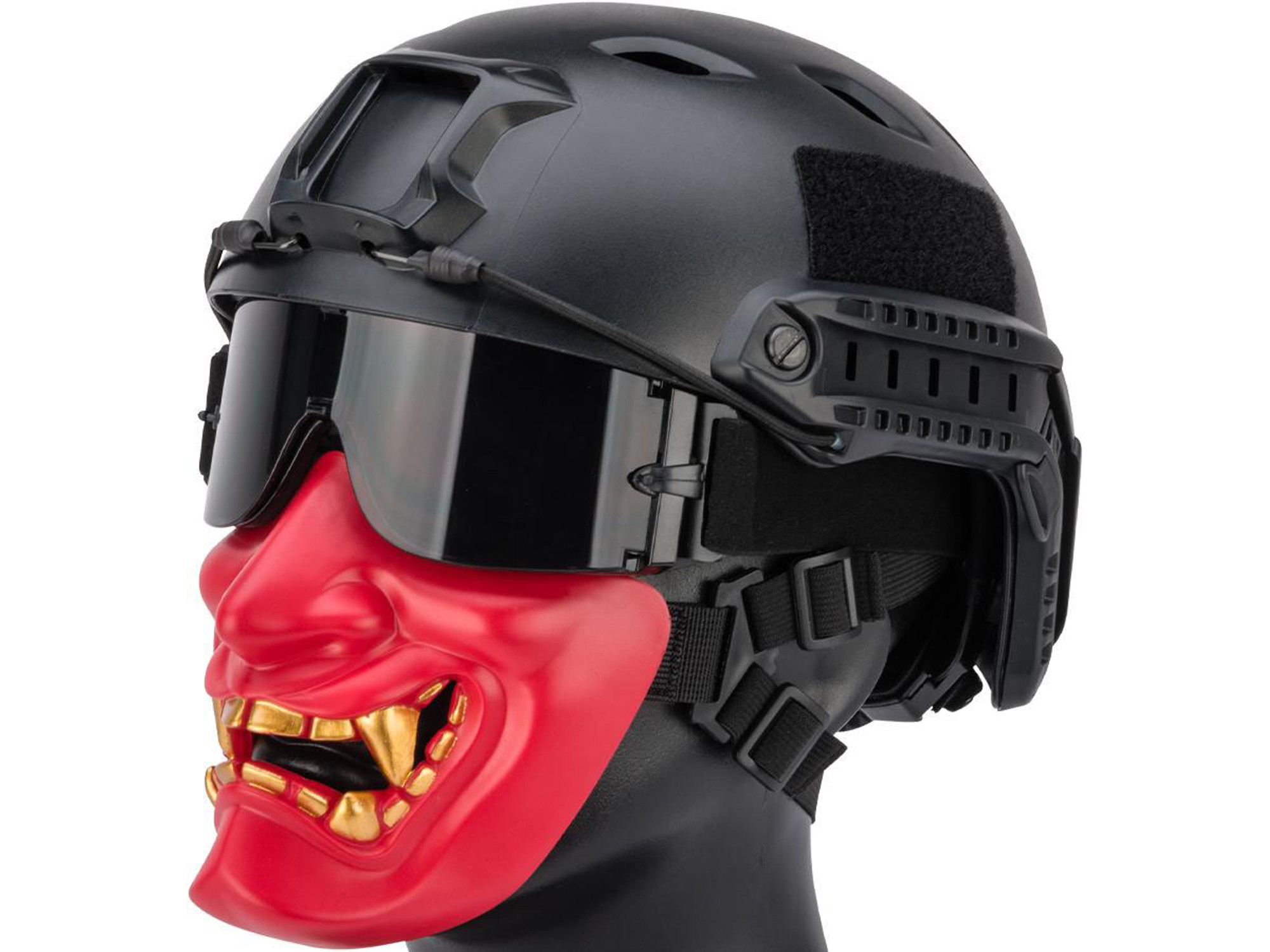 Matrix "Oni" Half Mask (Color: Red)