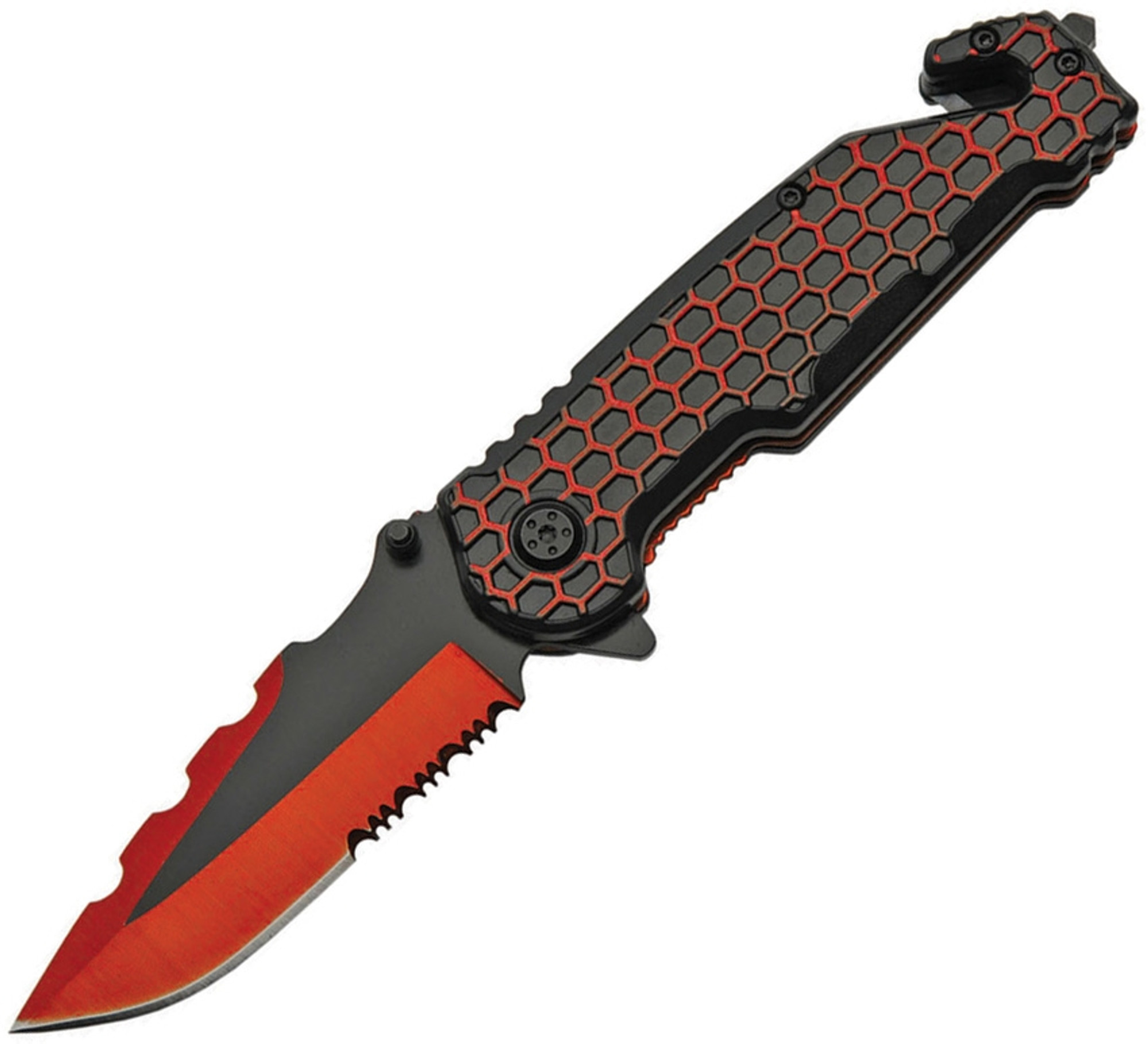 Honeycomb Linerlock Red