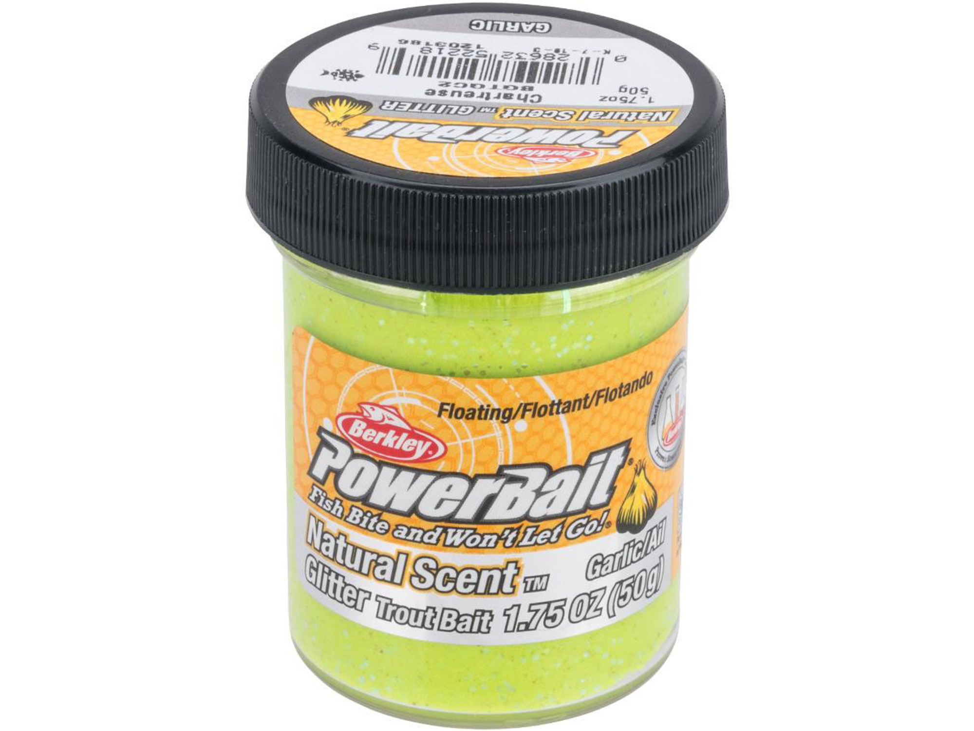 Berkley PowerBait Trout Bait (Type: Glitter / Garlic Scent / Chartreuse) -  Hero Outdoors