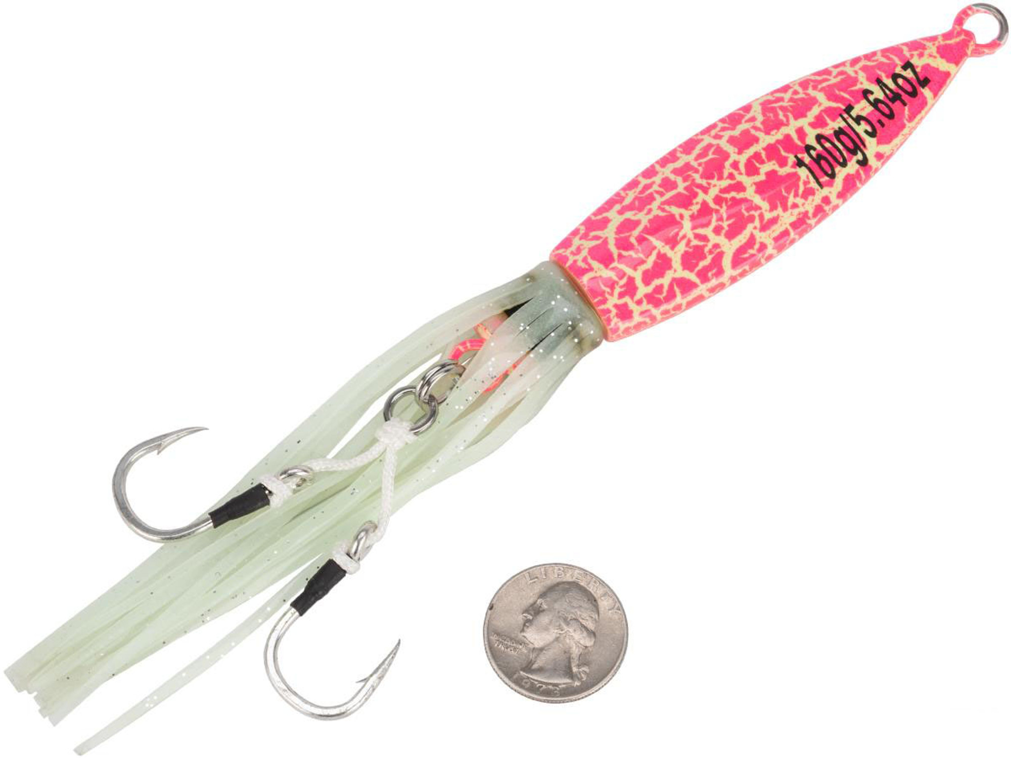 Battle Angler "Ghost Squid" Jigging Fishing Lure (Model: 160g / Pink Fissure)