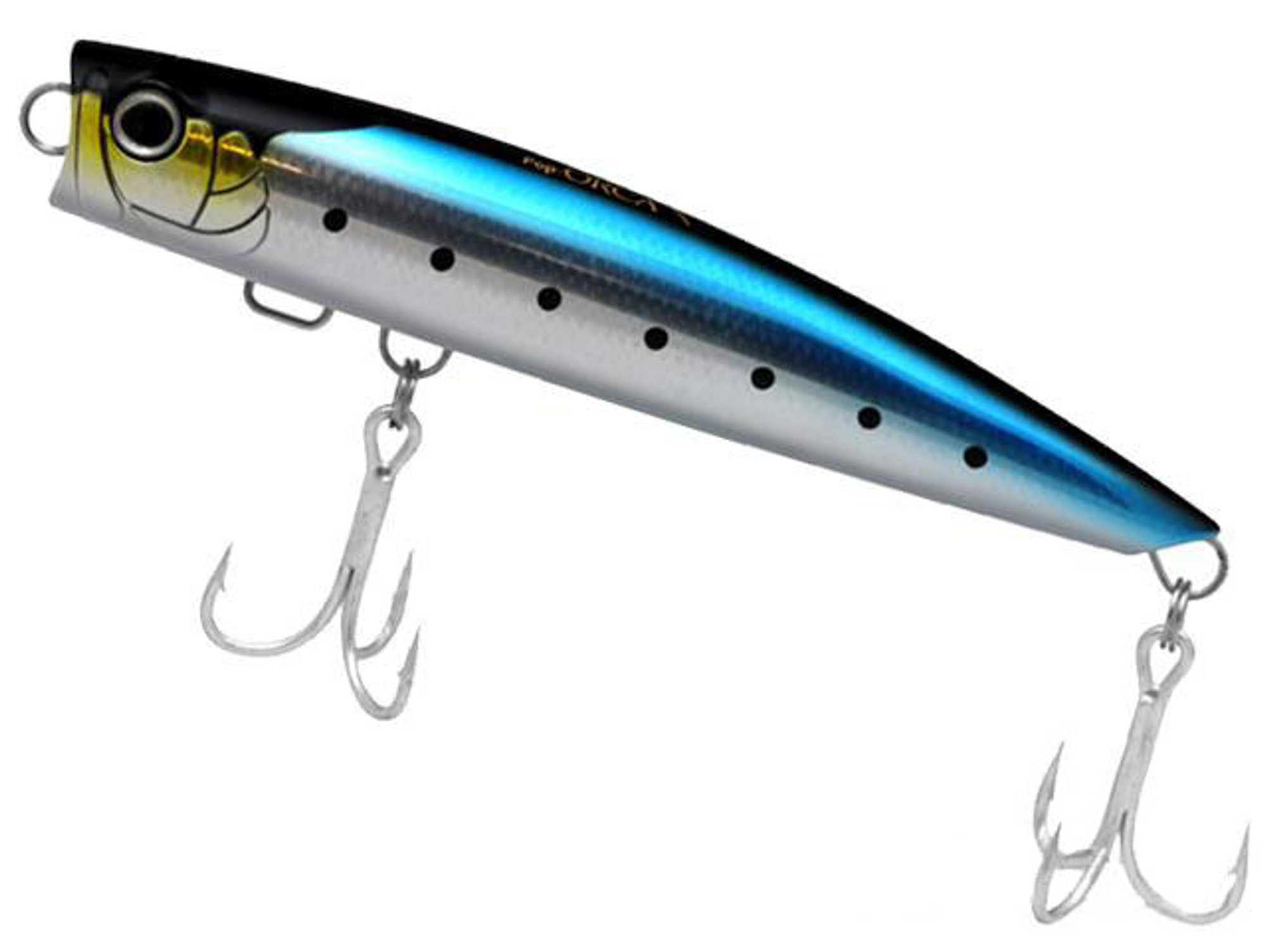 Shimano Pop Orca Slim Floating Topwater Jig w/ Bubble Chamber (Model: 180mm / Blue Sardine)