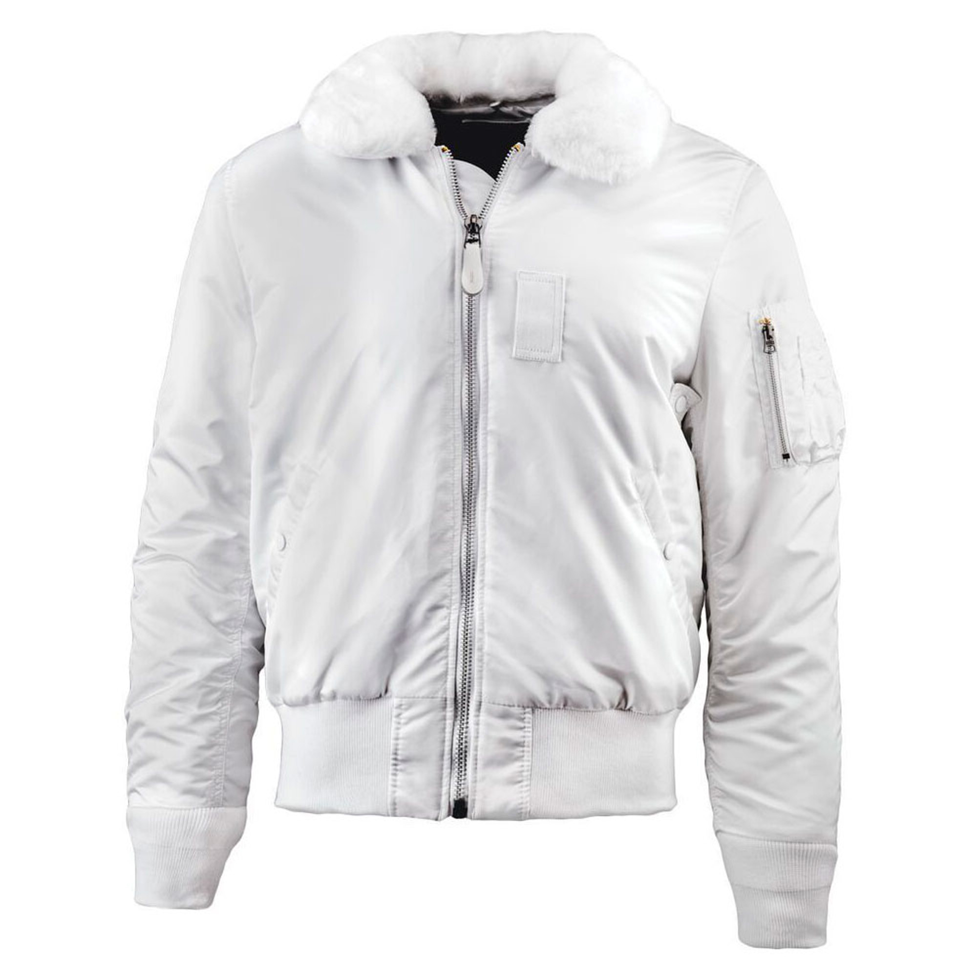 Alpha Industries B15 Flight Jacket - White (Slim Fit) - Hero Outdoors