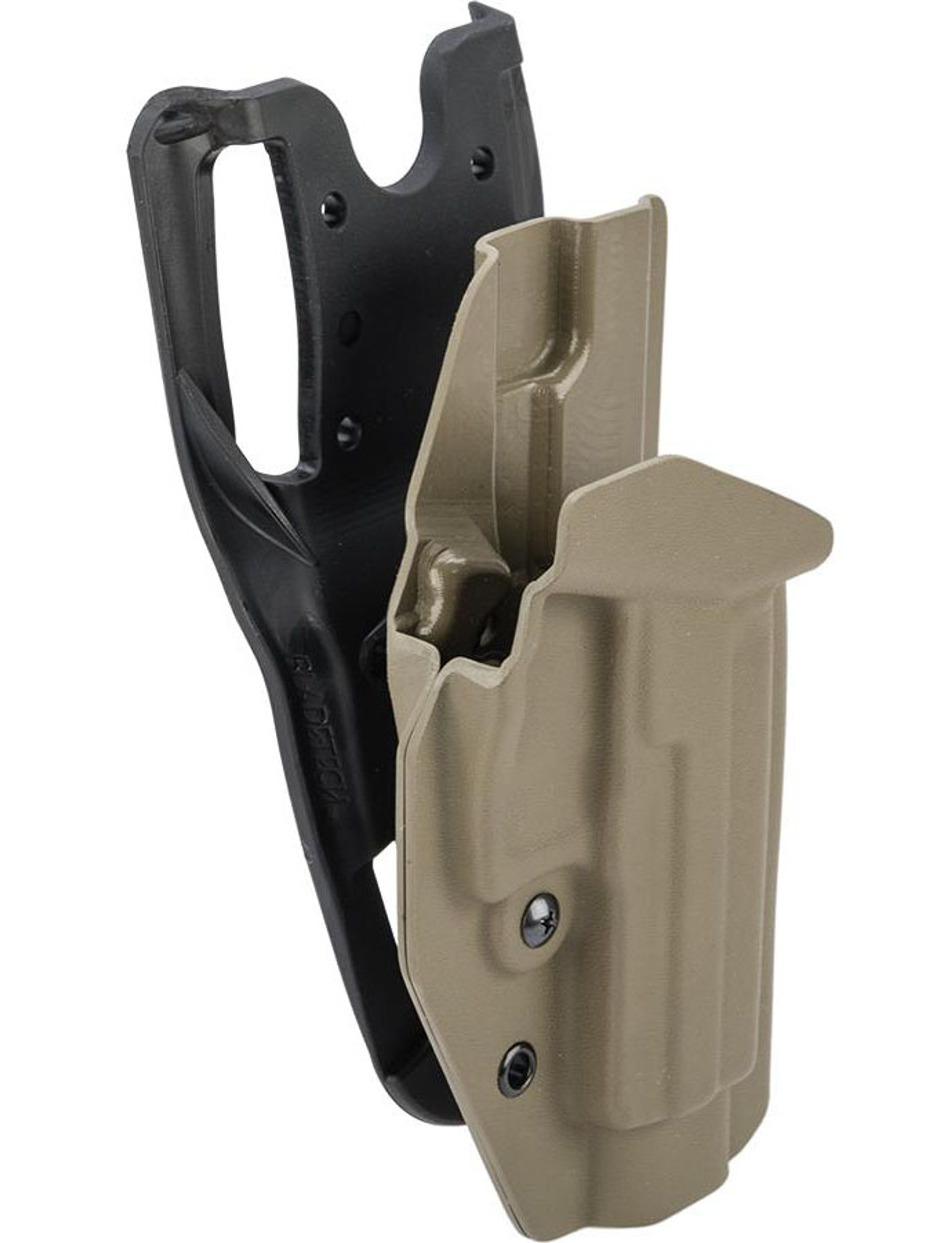 MC Kydex Airsoft Elite Series Pistol Holster for USP Compact (Model: Flat Dark Earth / Duty Drop / Right Hand)
