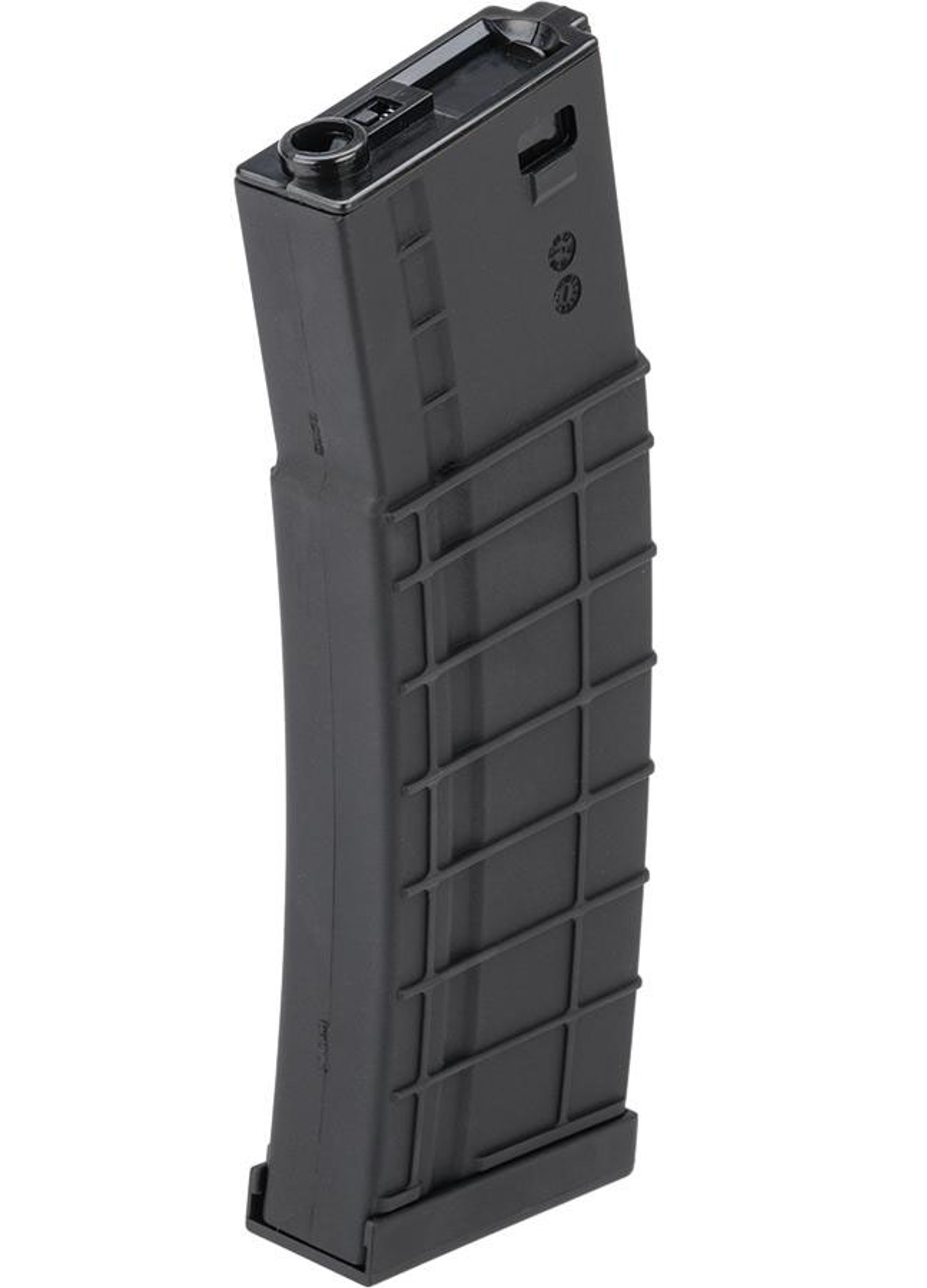 Avengers Ribbed Polymer Extended Magazine for M4/M16 Series Airsoft AEG Rifles (Color: Black / 450rd High-Cap)