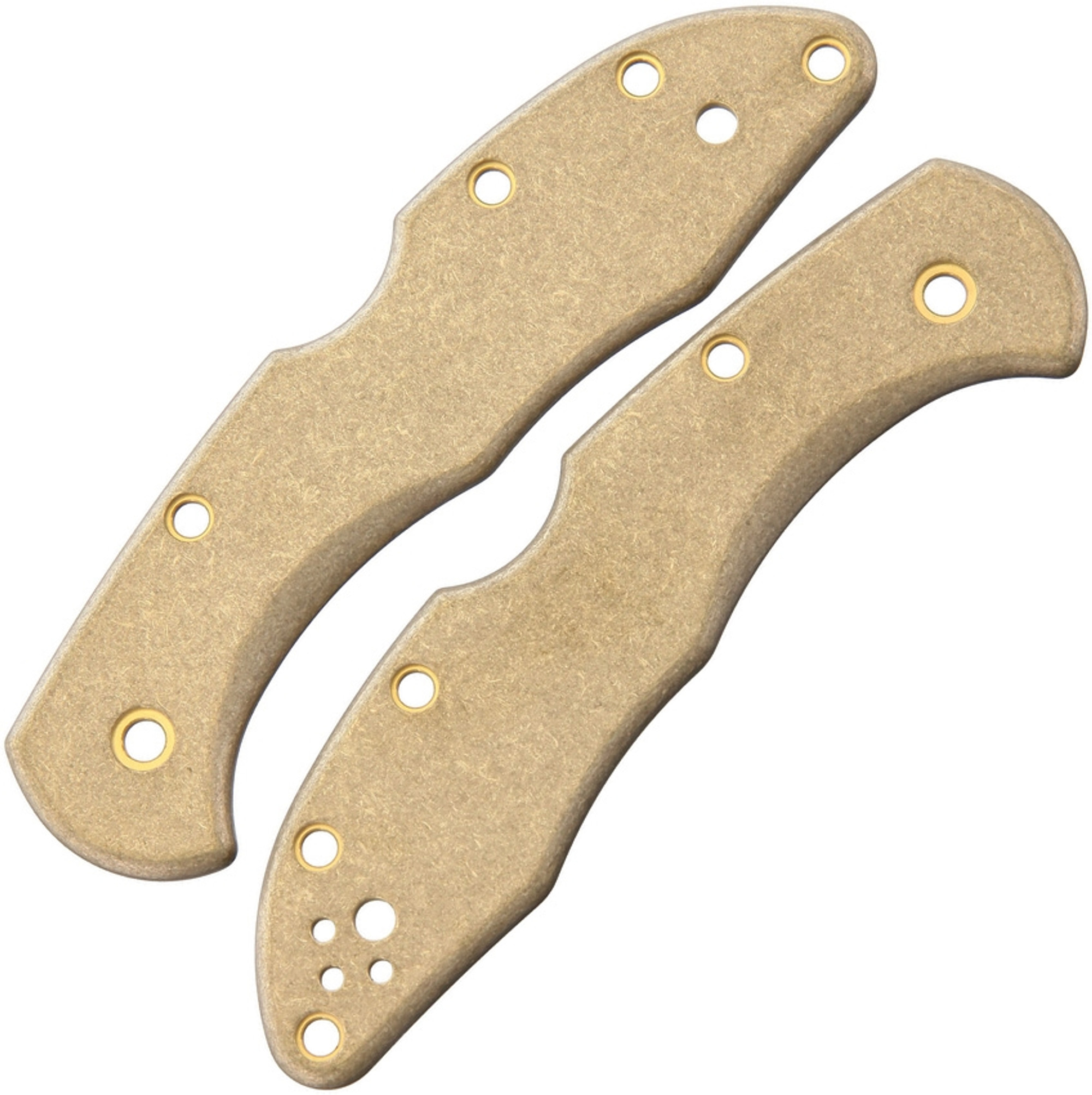 Delica Handle Scales Brass