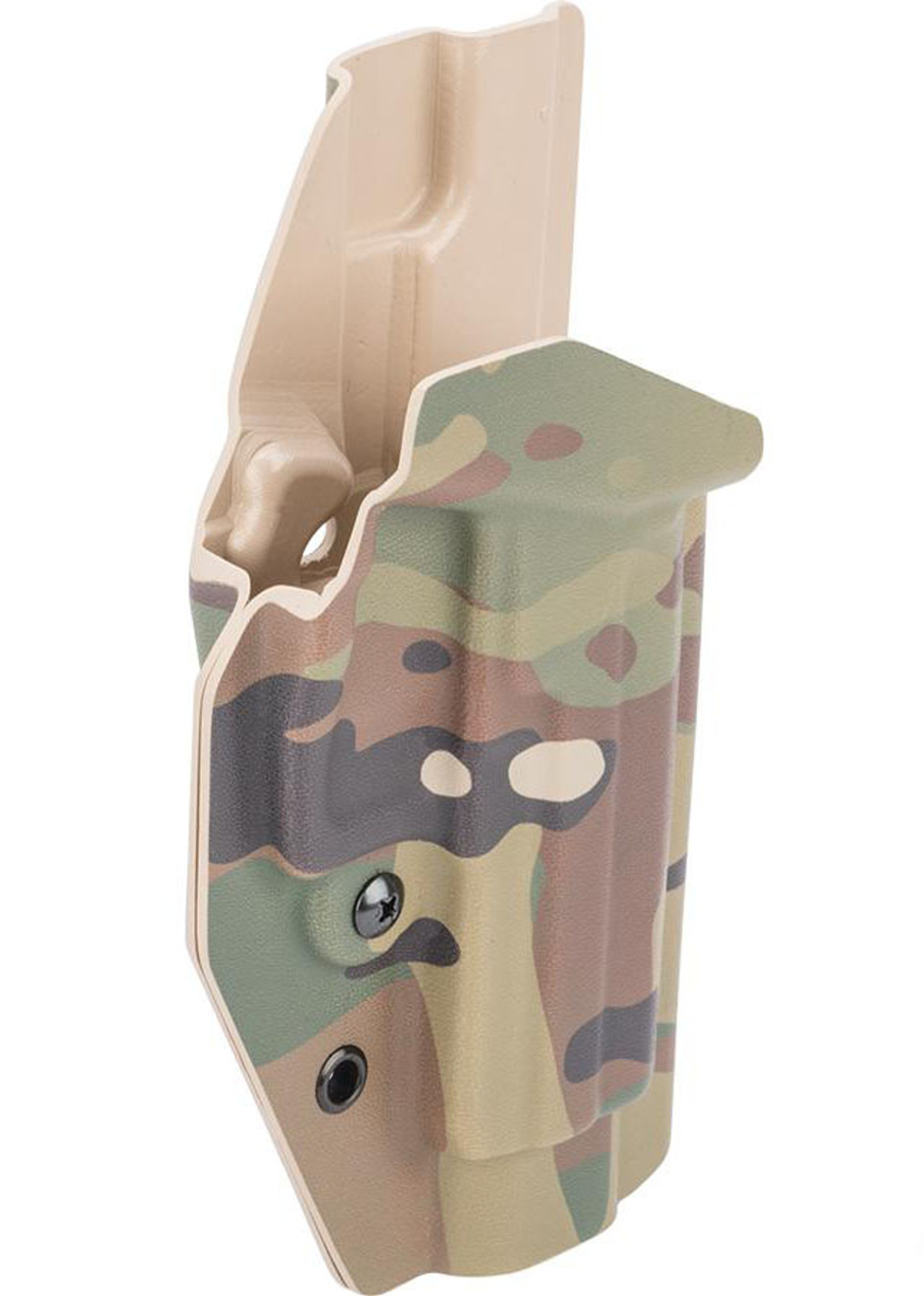 MC Kydex Airsoft Elite Series Pistol Holster for USP Compact (Model: Multicam / No Attachment / Right Hand)