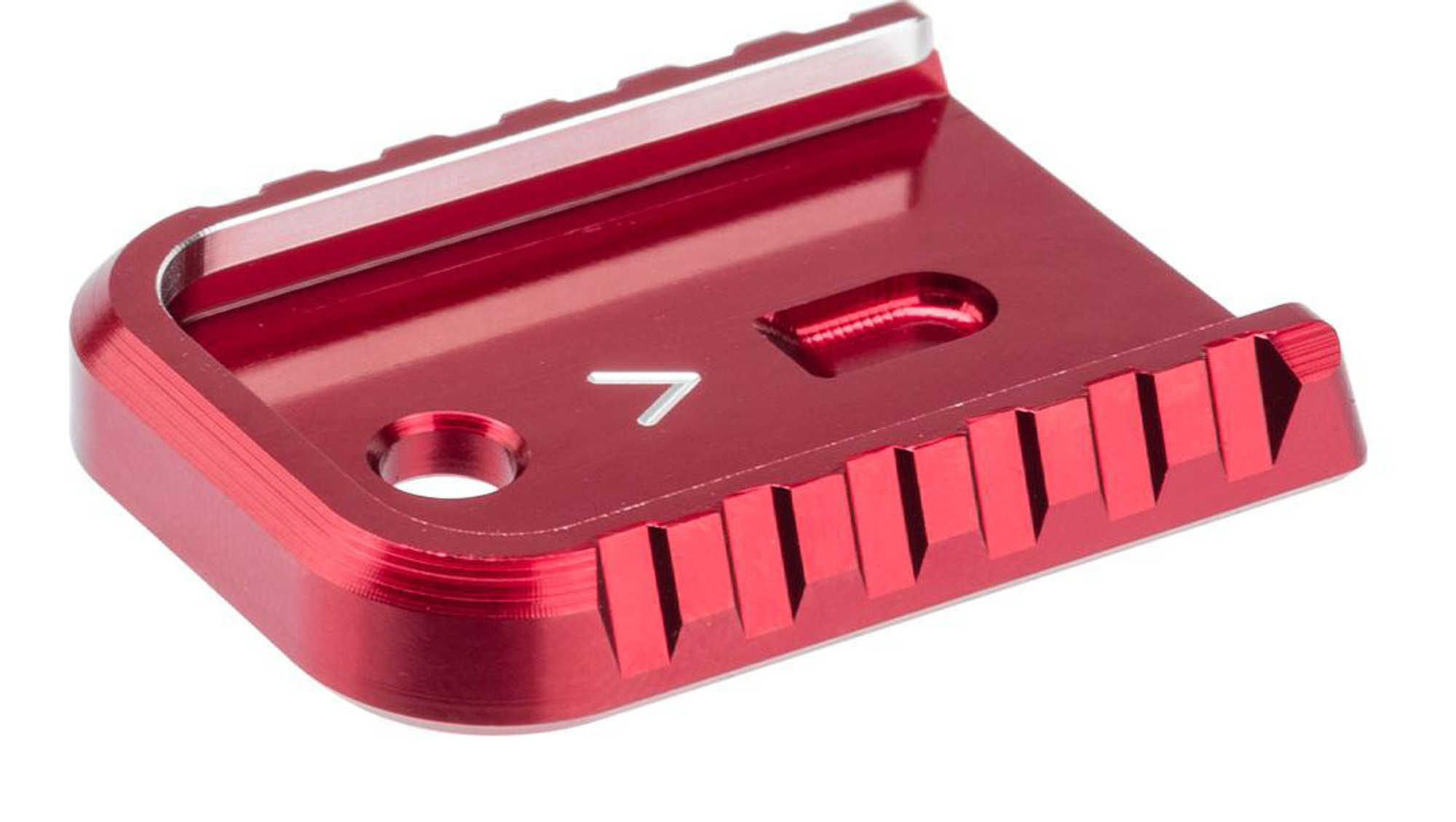 MITA Aluminum Magazine Base Plate for Elite Force/Umarex GLOCK 17/19 (Color: Red)