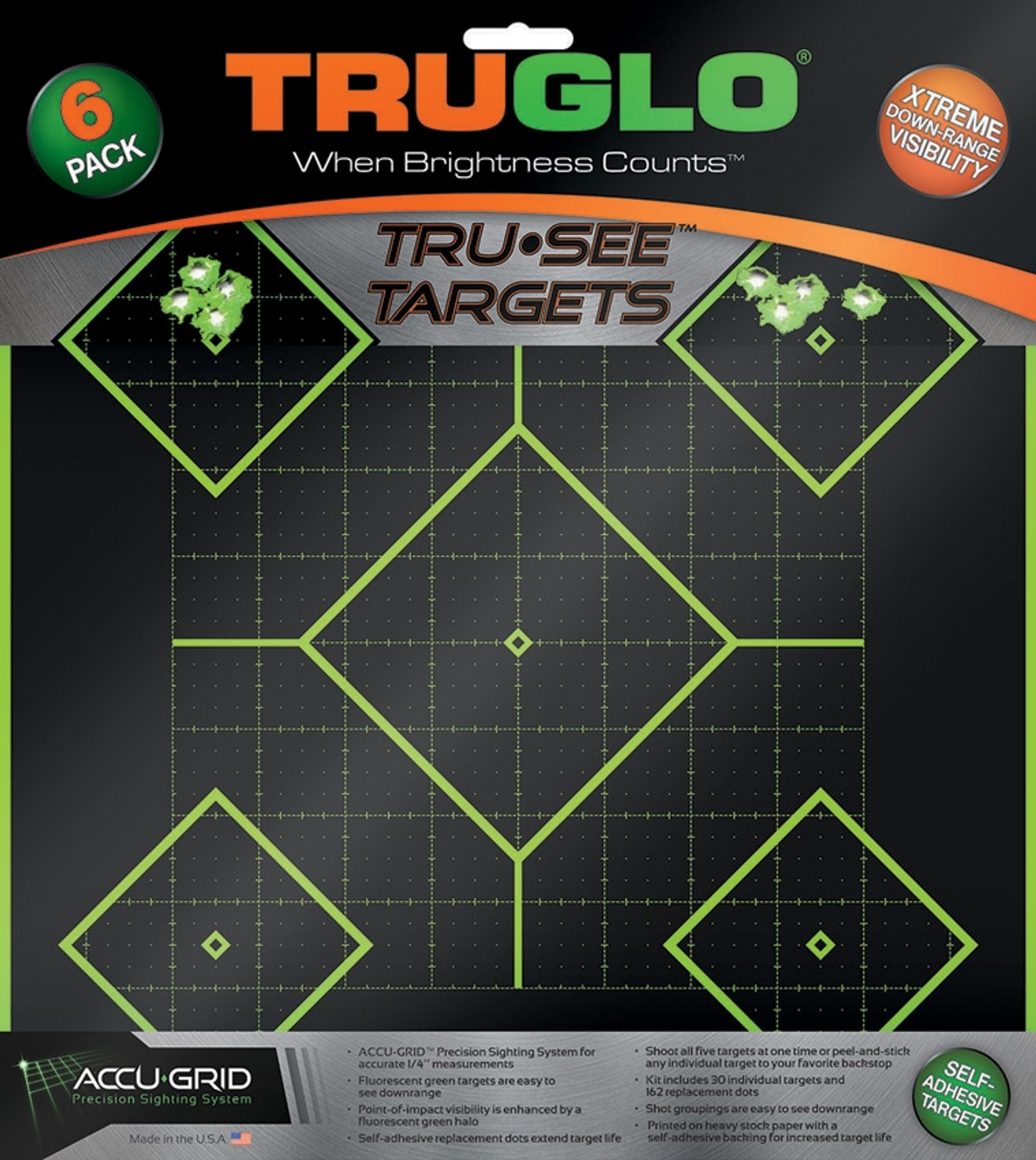 Tru-See Diamond Target 6pk