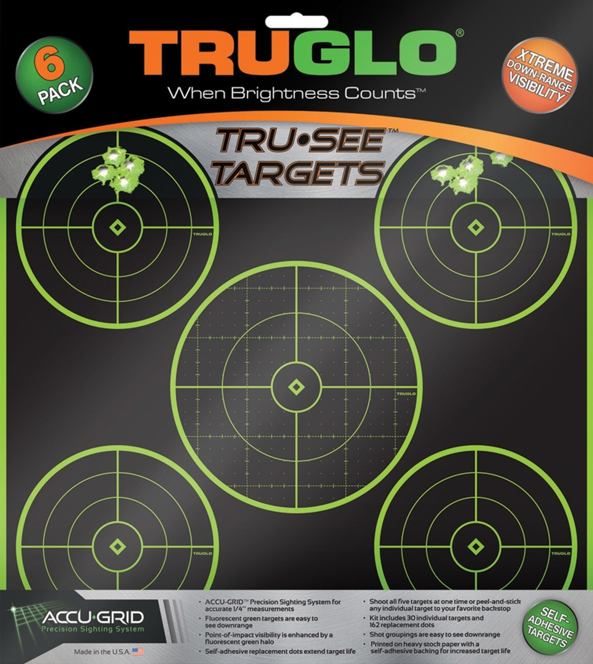 Tru-See 5 Bullseye Target 6pk