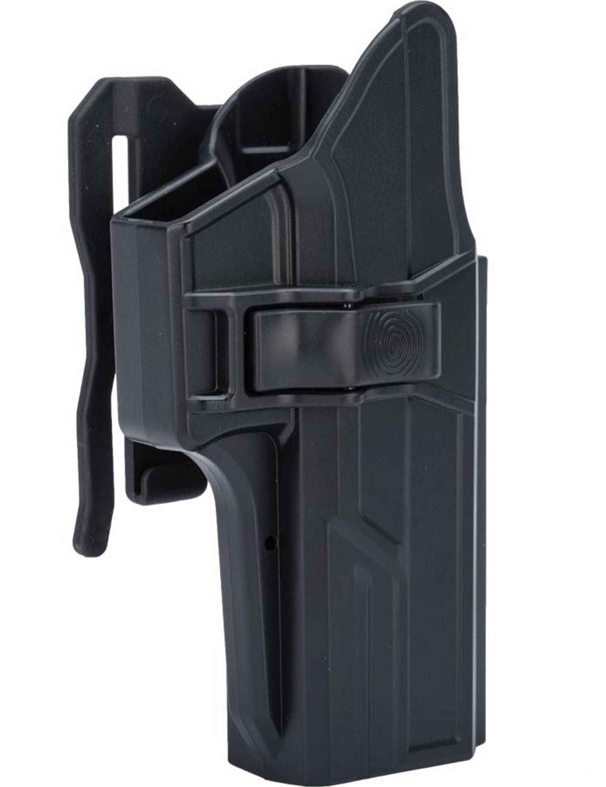 TEGE Injection Molded Hard Shell Pistol Holster (Model: GLOCK 17, 22, 31 Gen 1-5 / Right Hand / MOLLE Attachment)