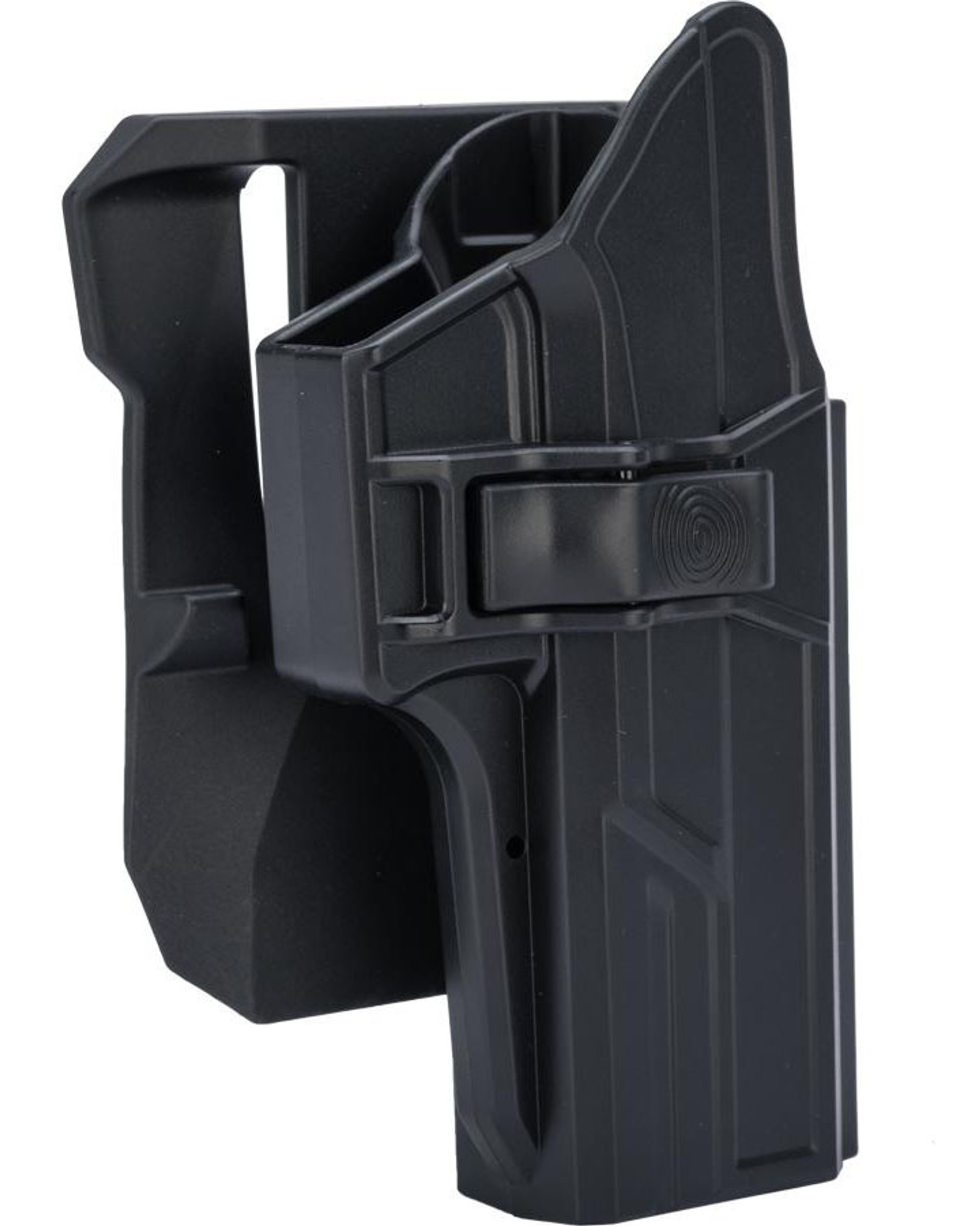 TEGE Injection Molded Hard Shell Pistol Holster (Model: S&W M&P 9mm / Right Hand / Belt Paddle)