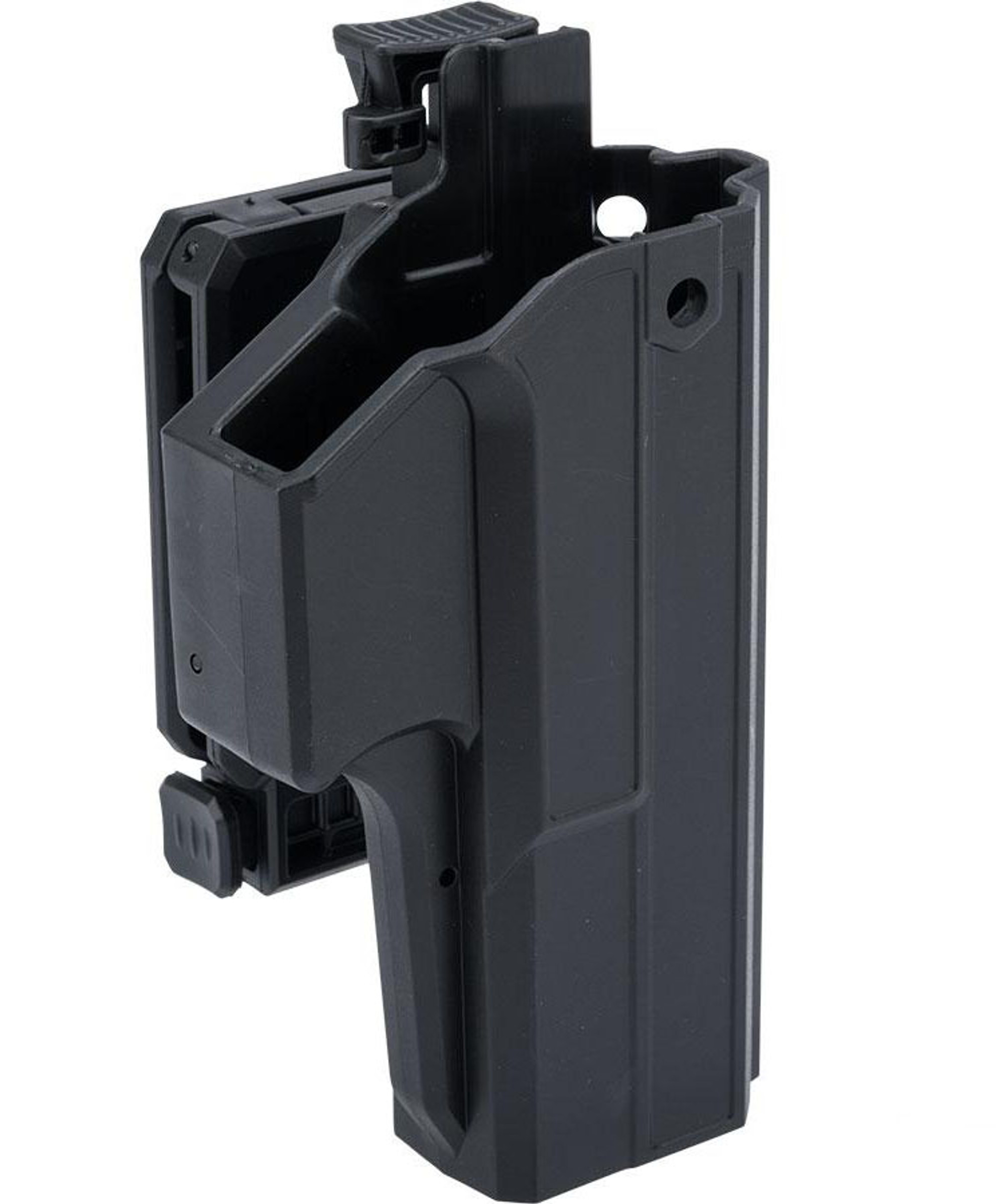 TEGE Injection Molded Hard Shell Pistol Holster w/ Thumb Release (Model: GLOCK 17, 22, 31 Gen 1-5 / Right Hand / Two-In-One)