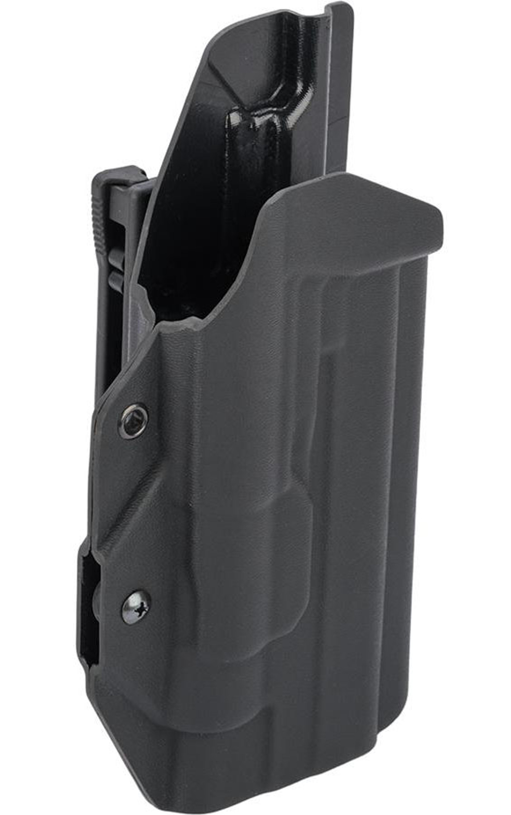 MC Kydex Airsoft Elite Series Pistol Holster for 1911 w/ TLR-1 Flashlight (Model: Black / Black TEK-LOK / Right Hand)