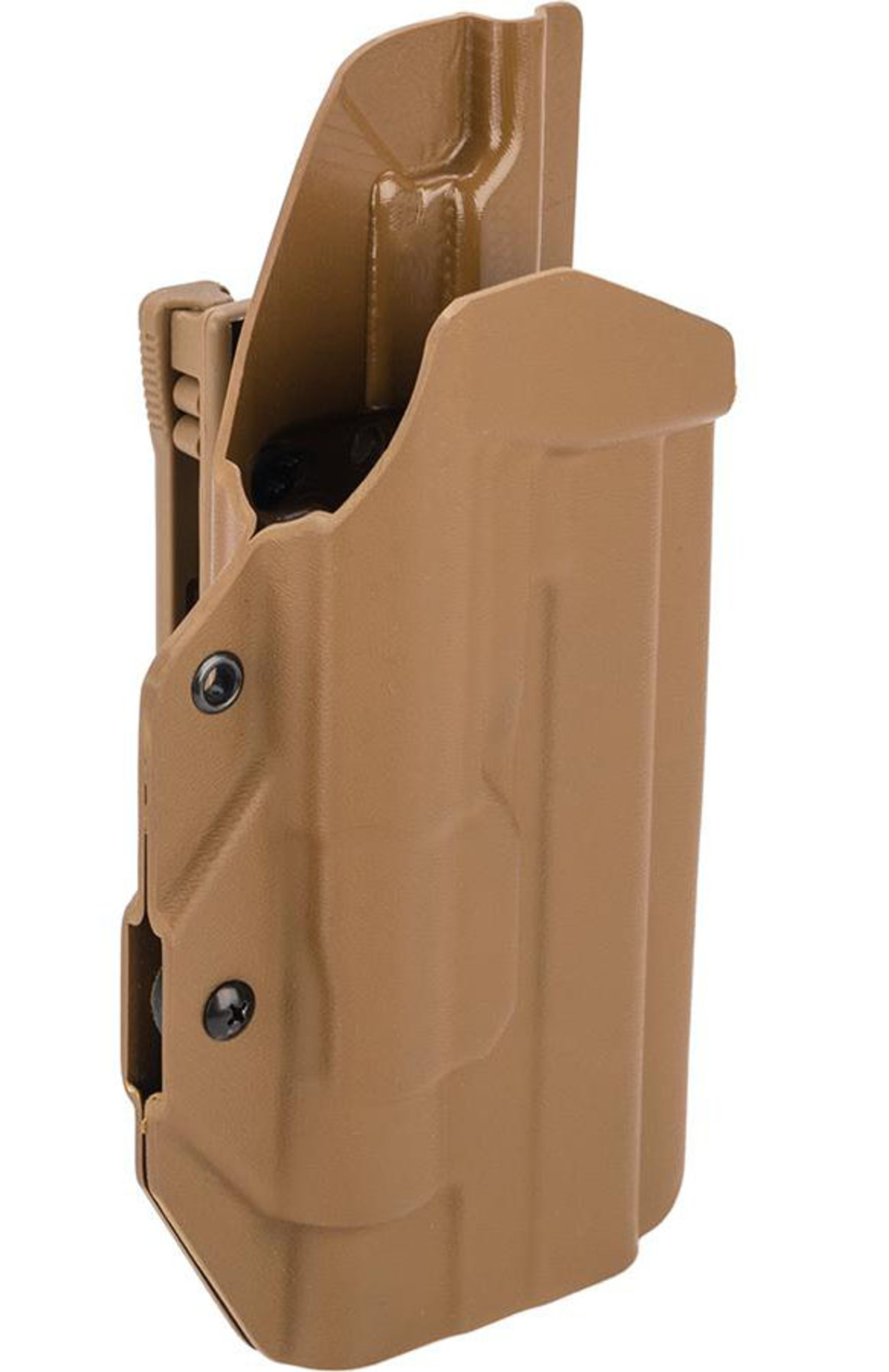 MC Kydex Airsoft Elite Series Pistol Holster for 1911 w/ TLR-1 Flashlight (Model: Coyote Brown / Dark Earth TEK-LOK / Right Hand)