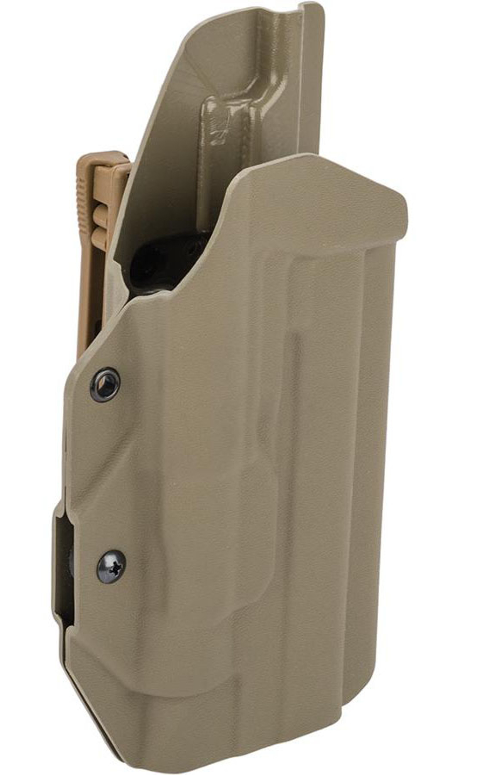 MC Kydex Airsoft Elite Series Pistol Holster for 1911 w/ TLR-1 Flashlight (Model: Flat Dark Earth / Dark Earth TEK-LOK / Right Hand)