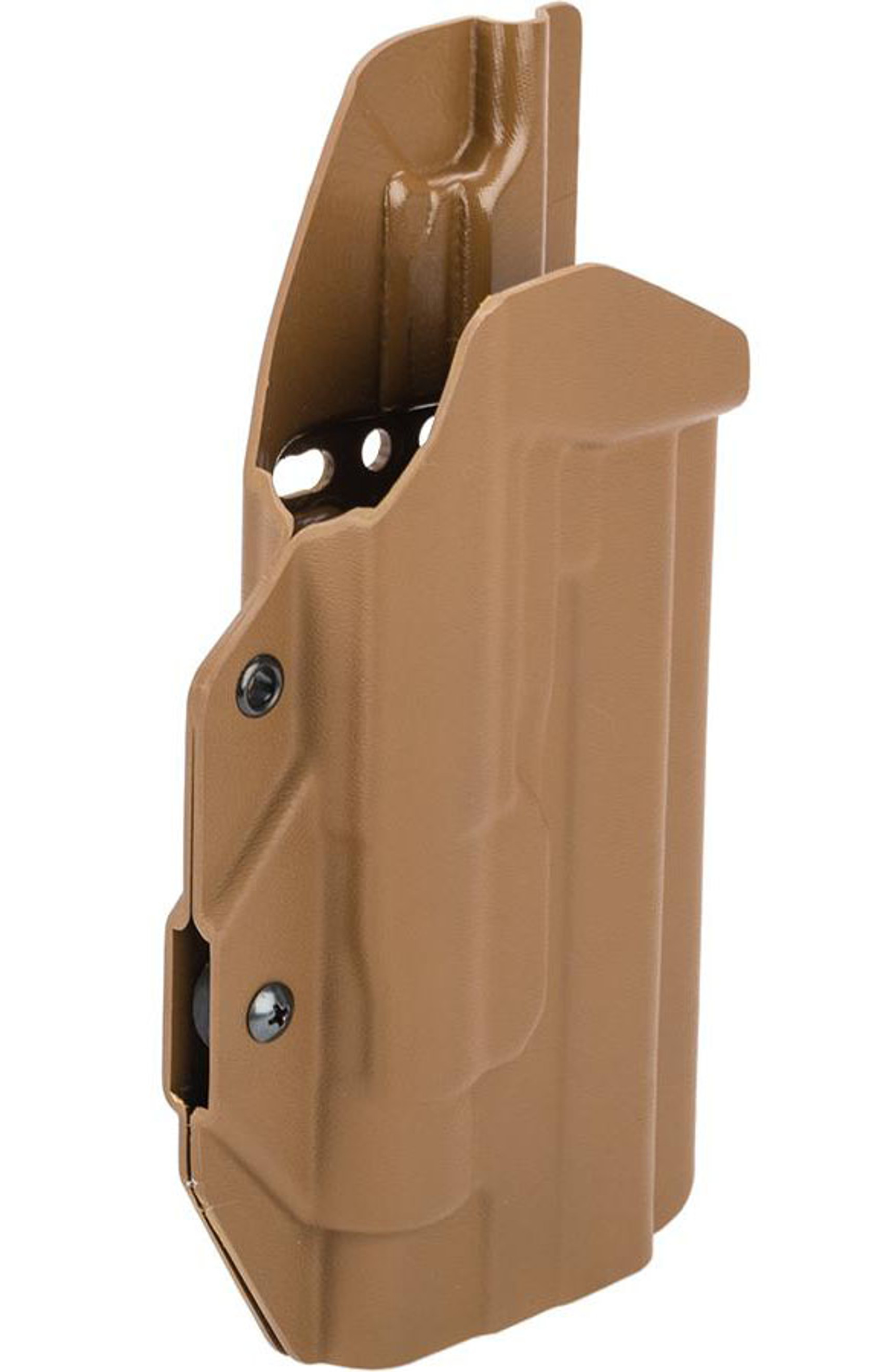 MC Kydex Airsoft Elite Series Pistol Holster for 1911 w/ TLR-1 Flashlight (Model: Coyote Brown / No Attachment / Right Hand)