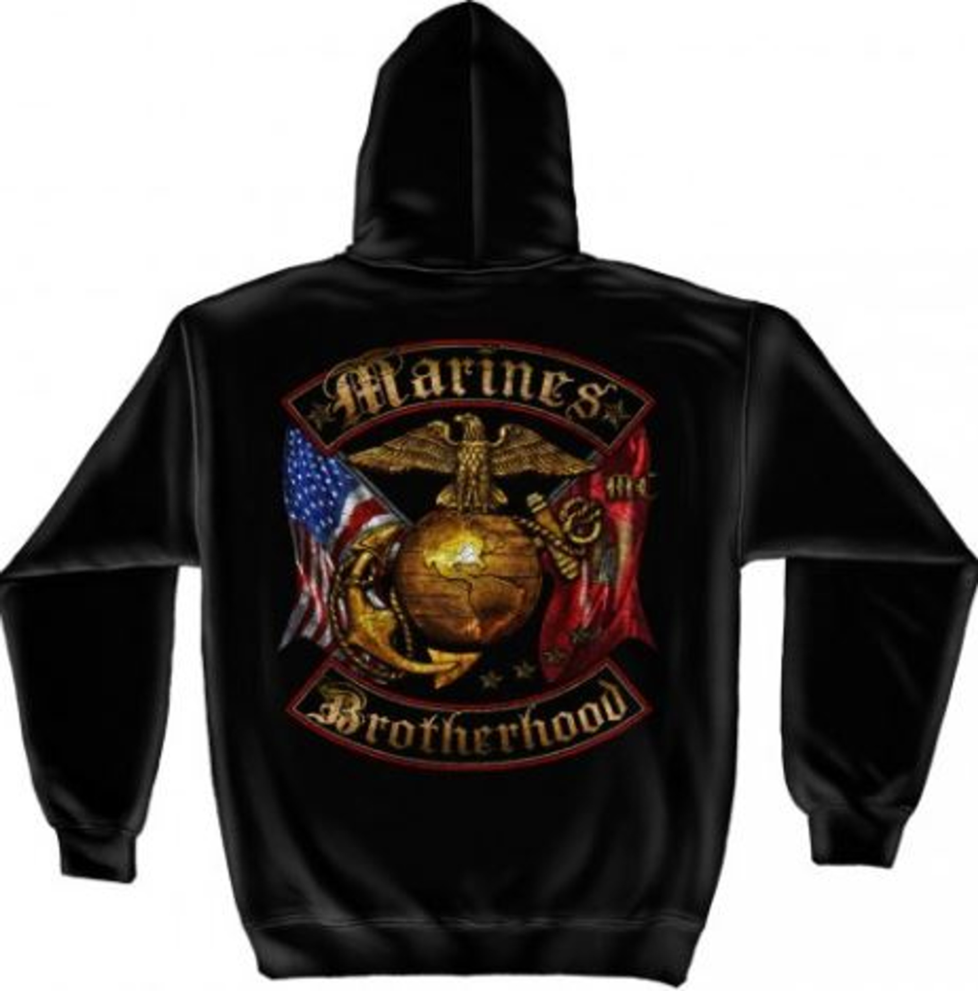 USMC "Golden Brotherhood" Hooded Sweat Shirt