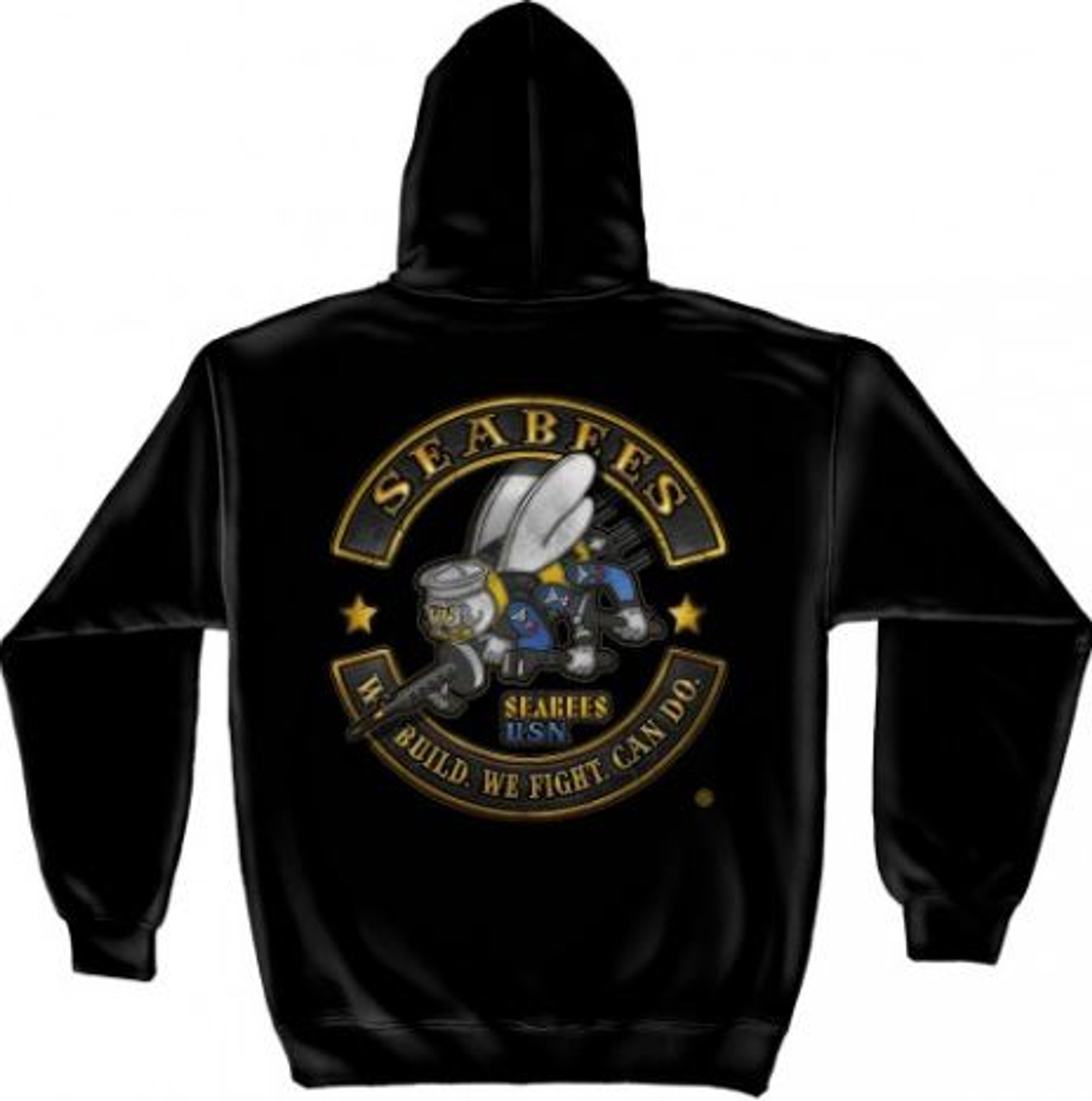 US Navy "Sea Bees" Hooded Sweat Shirt
