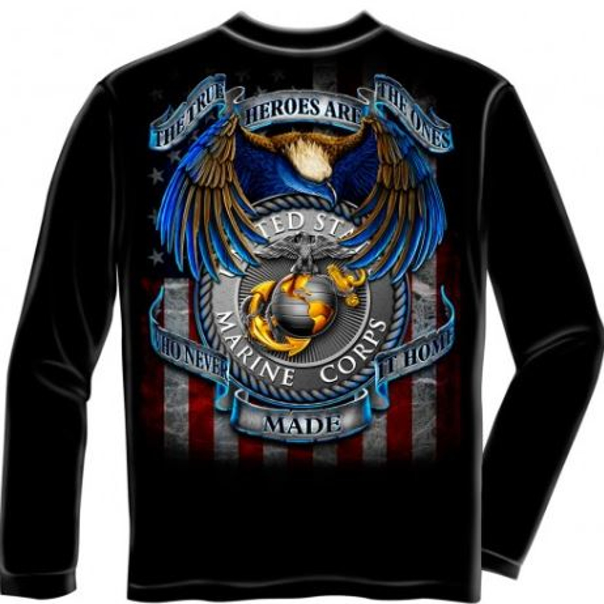 USMC "True Heroes" Long Sleeve T-Shirt
