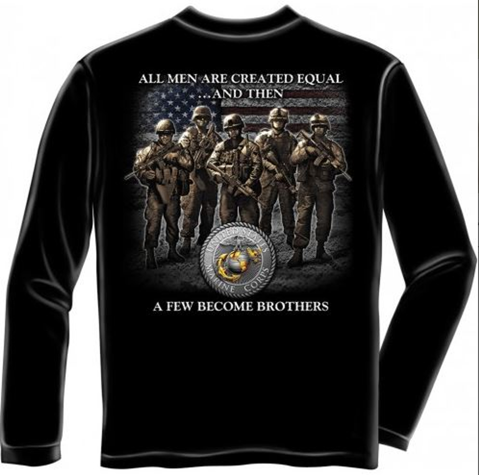 USMC "A Few Become Brothers" Long Sleeve T-Shirt