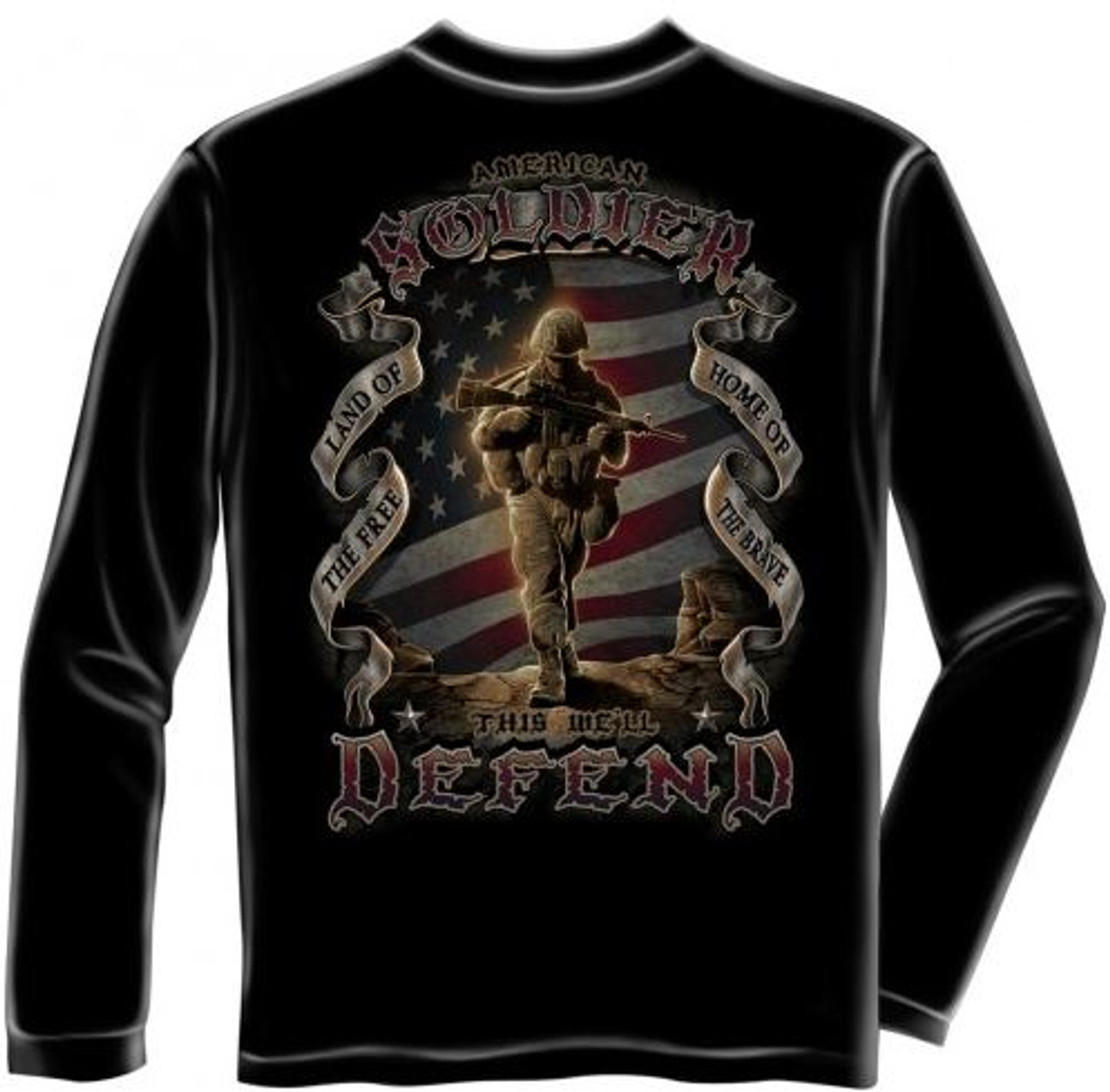  US Veteran "This We'll Defend" Long Sleeve T-Shirt