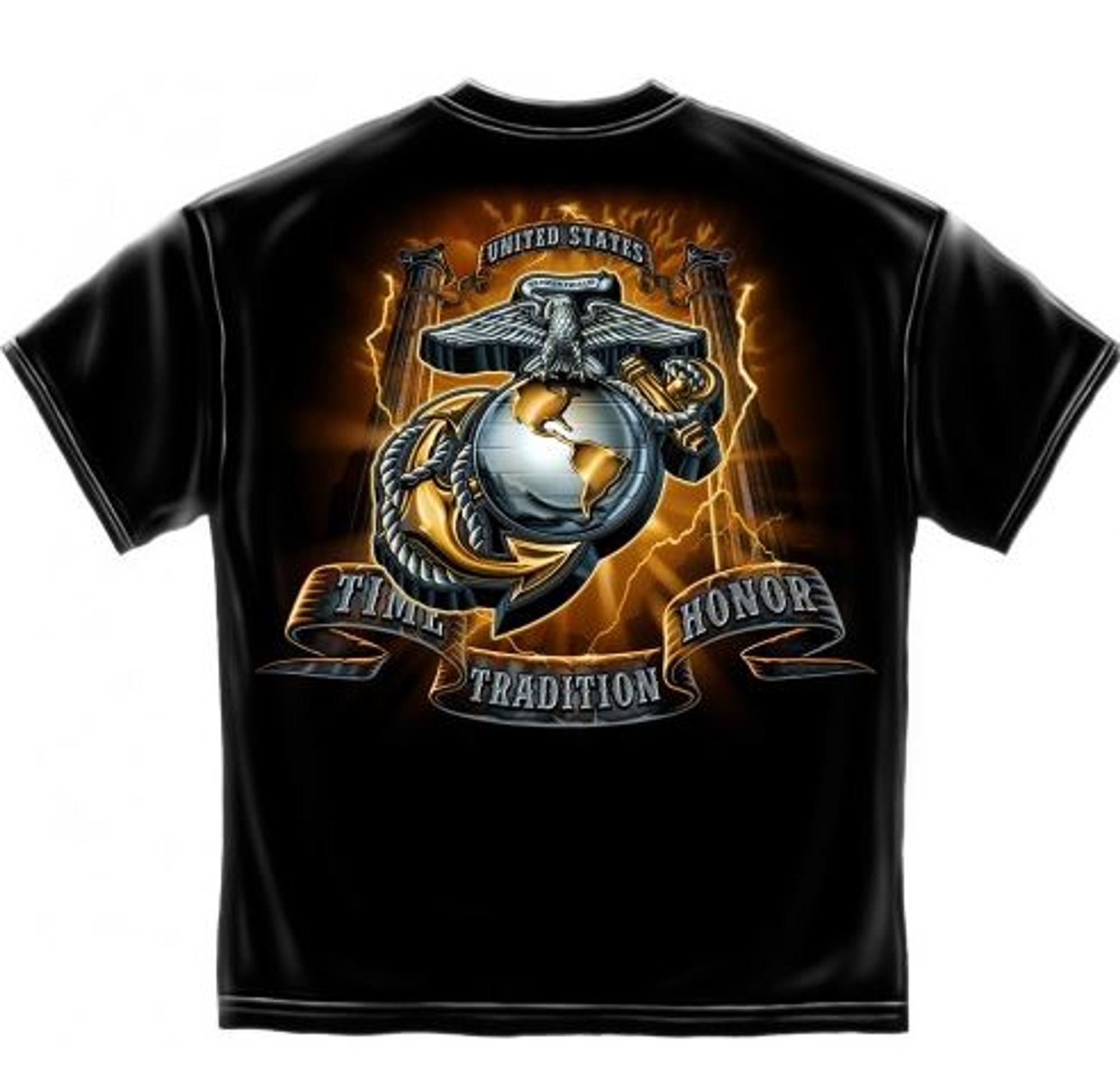 USMC "Gold Lightning" T-Shirt