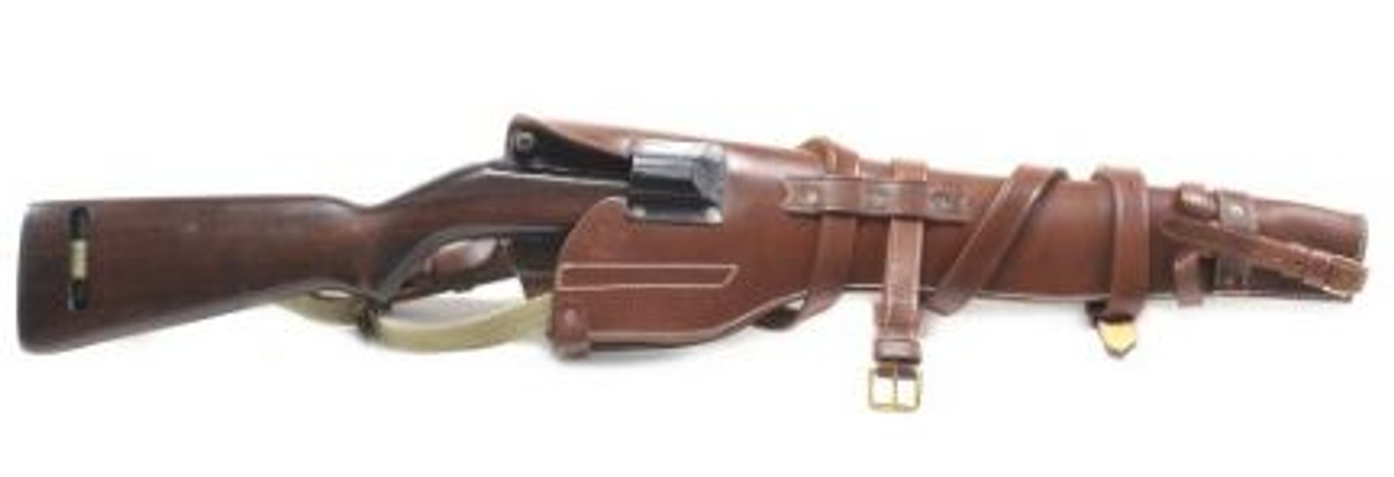 US WW2 M1 Carbine Leather Scabbard marked JT&L 1944