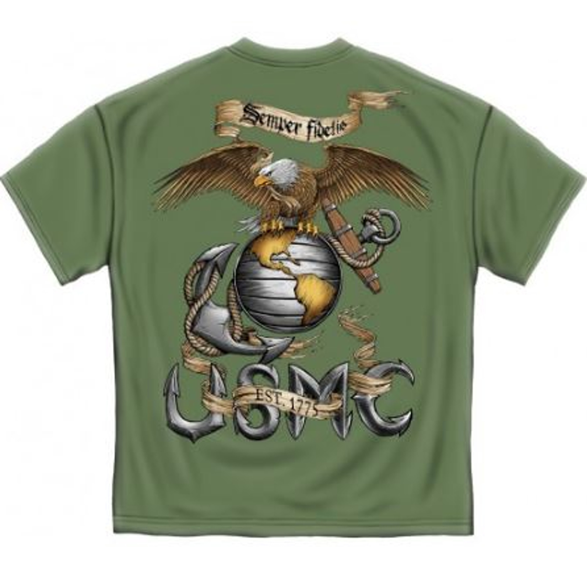 USMC "Semper Fidetis - Green" T-Shirt