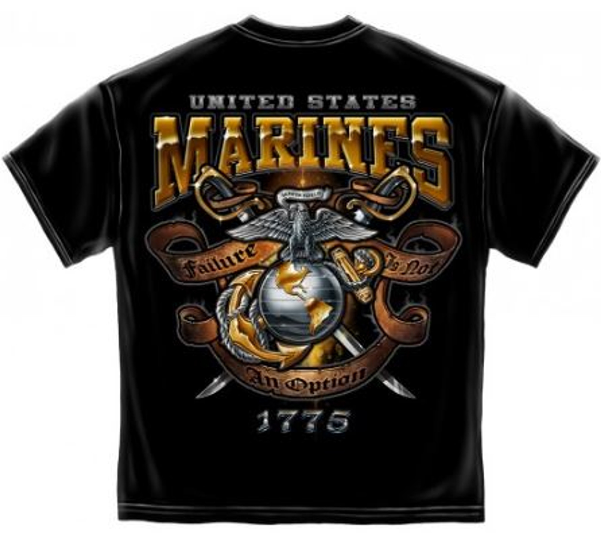 USMC "Failure Is Not An Option - 1775" T-Shirt