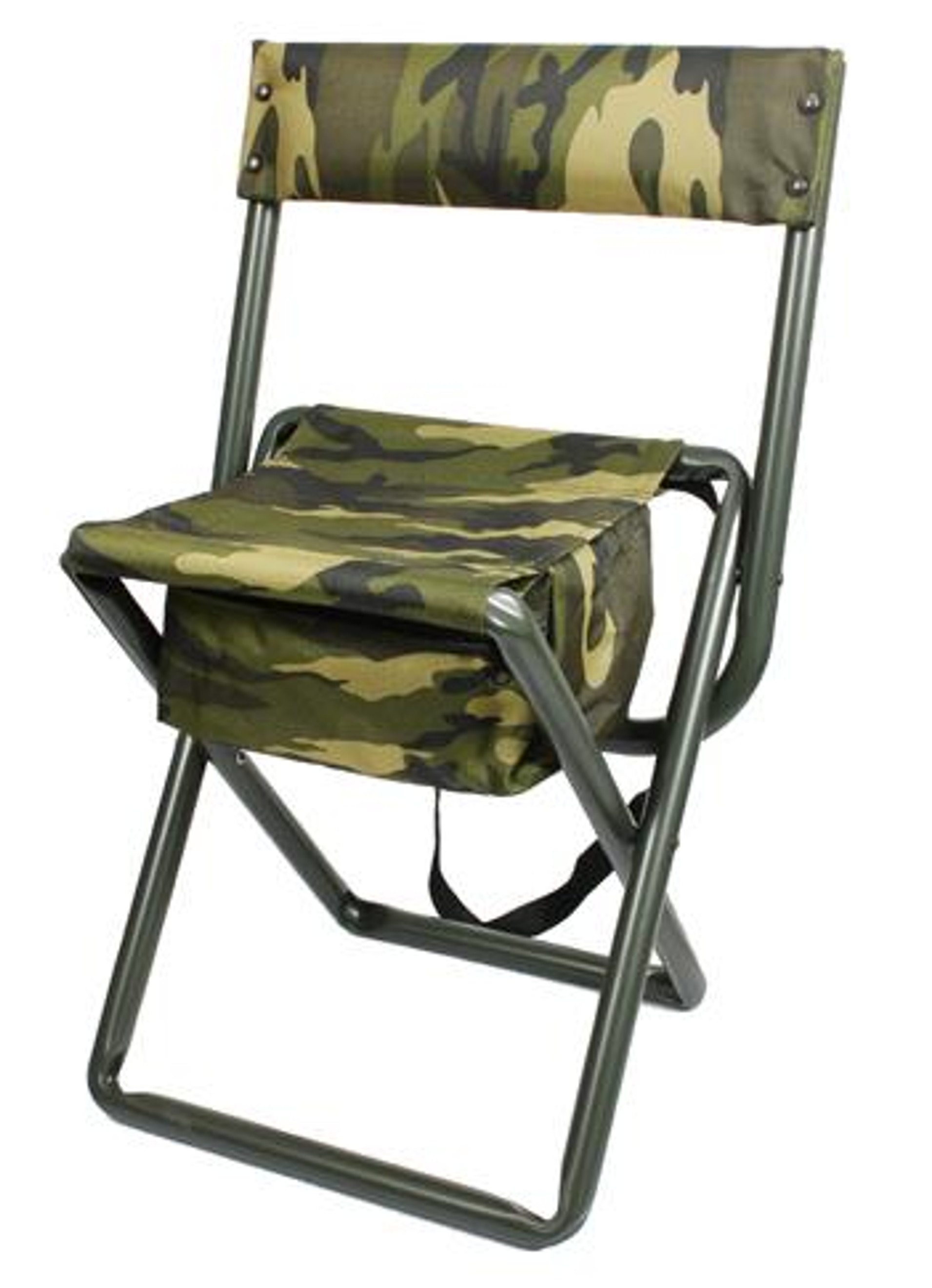 Rothco Deluxe Folding Stool With Pouch - Woodland Camo