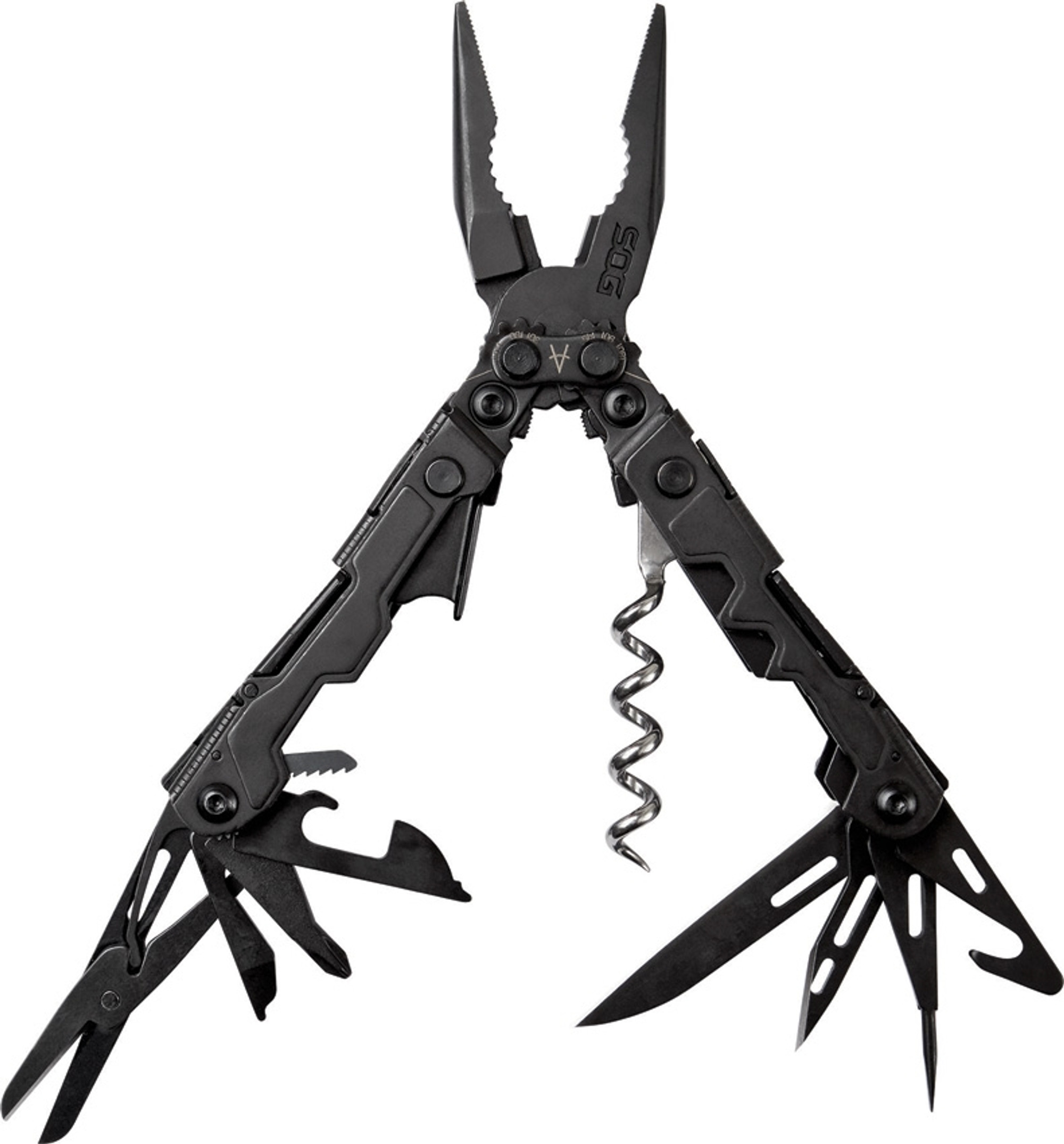 SOG Powerlite Multitool, 17 Tools, Steel Black, PL1002