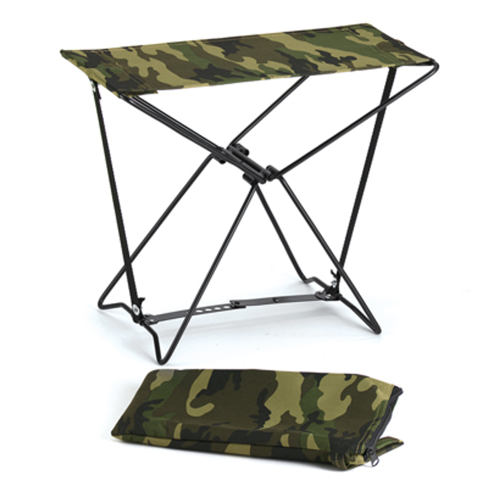 Rothco Folding Camp Stool - Woodland Camo