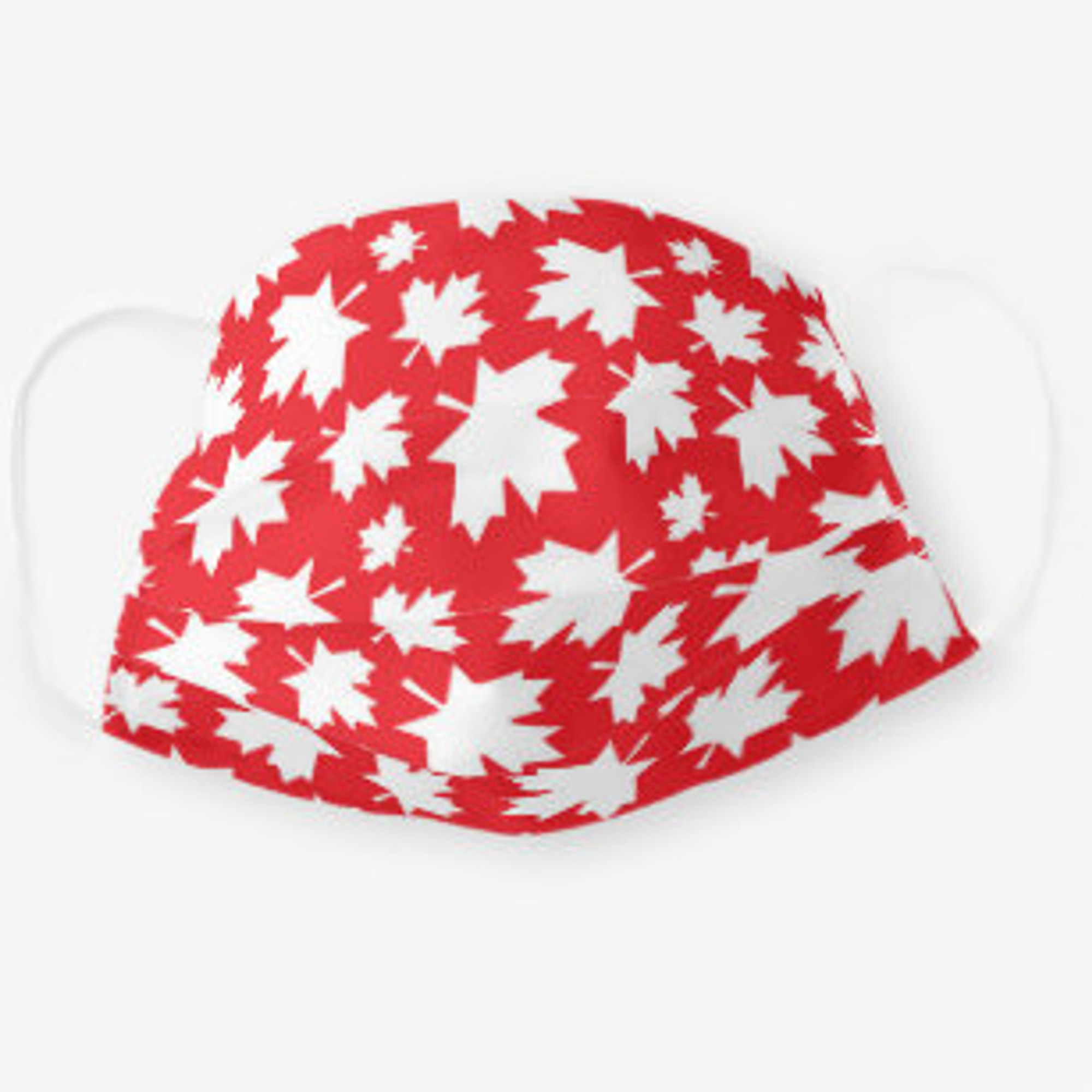 Canadian Maple Leaf Washable Face Mask - Red/White