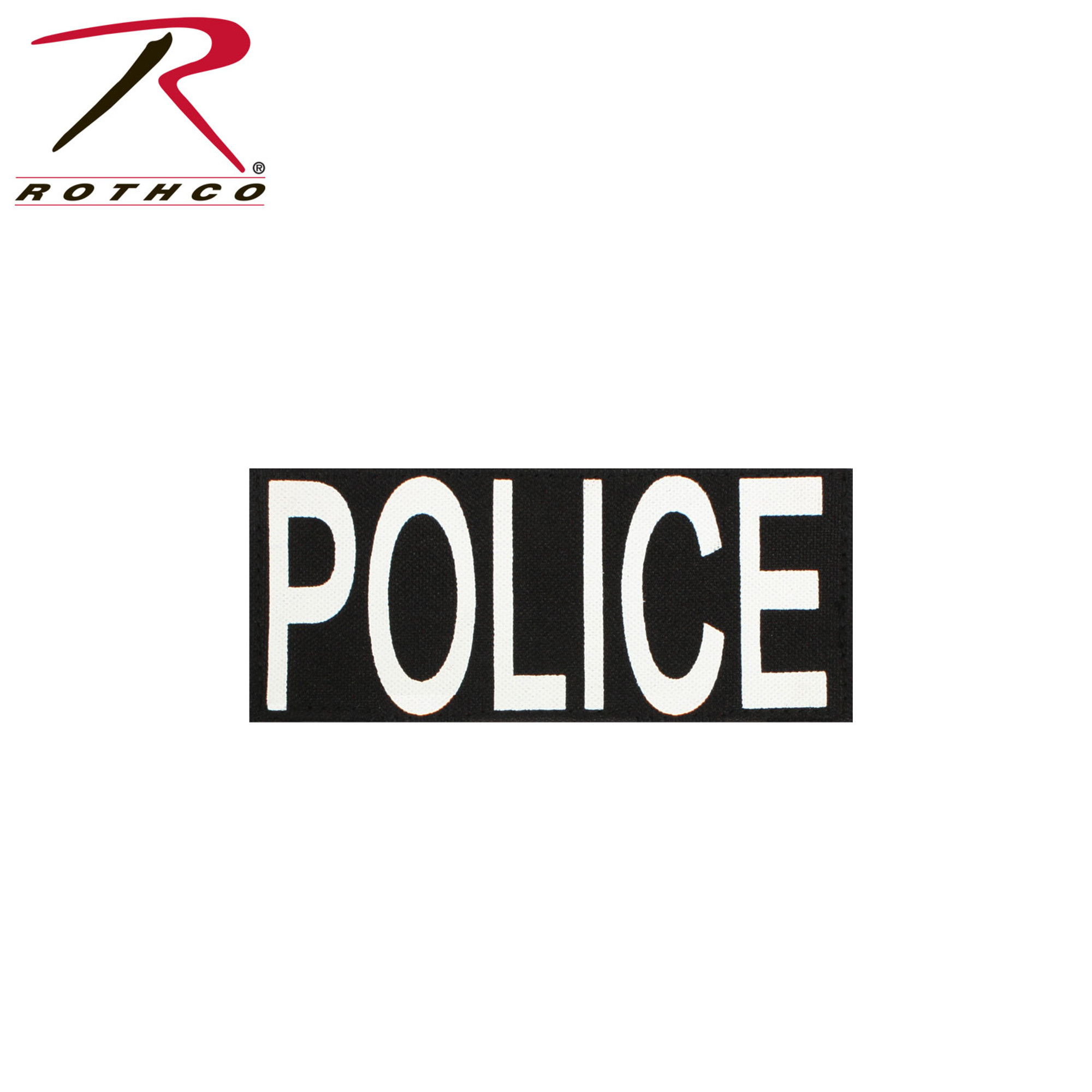Rothco Police Patch With Hook Back - 4” X 10 ¾”