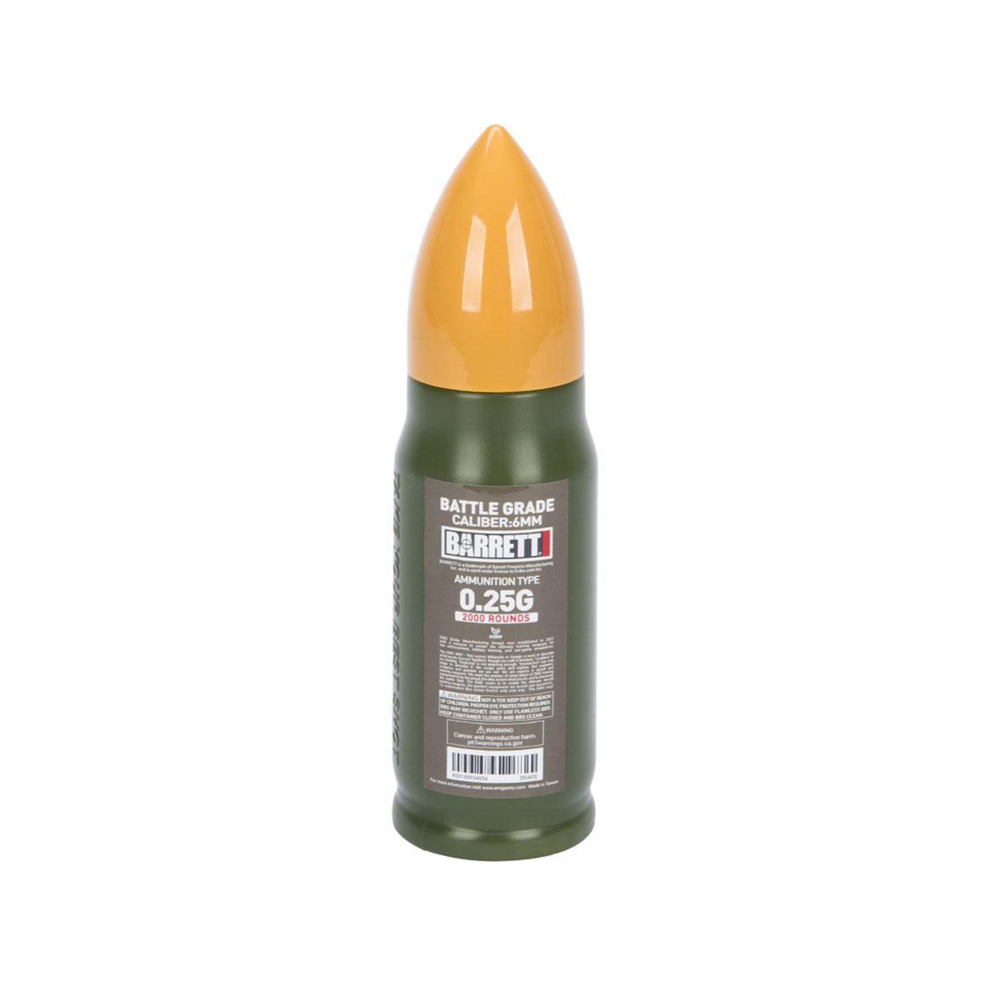 6mmProShop Barrett Licensed Match Grade 6mm Airsoft BBs (Type: 0.25g / 2000rd)