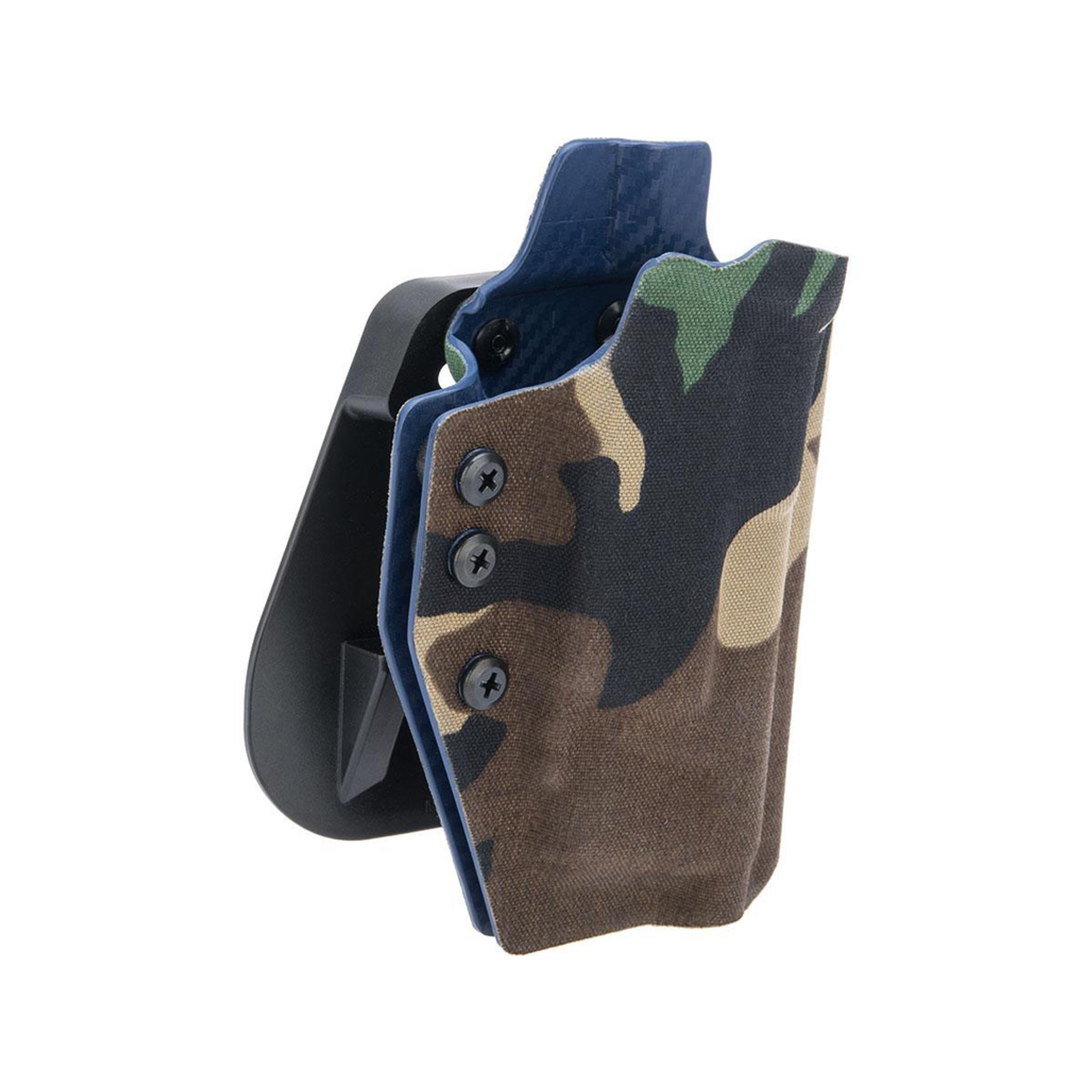 QVO Tactical "Secondary" OWB Kydex Holster for EMG Hudson H9 Series (Color: Woodland)