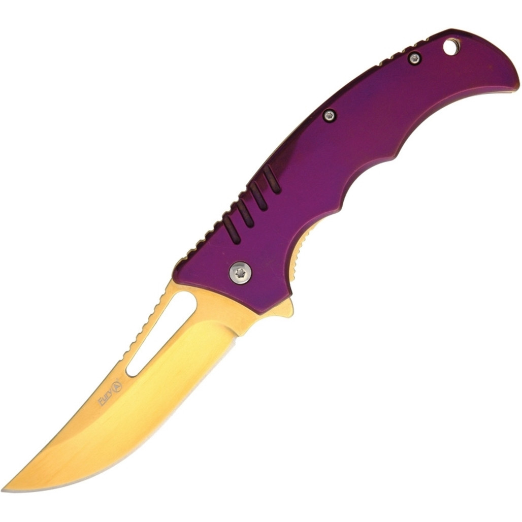 Linerlock A/O Purple/Gold