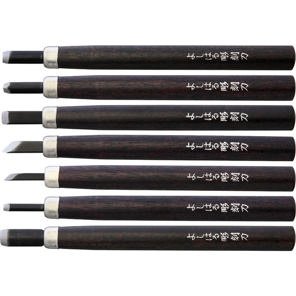 H-7 Japanese Carving Knife Set