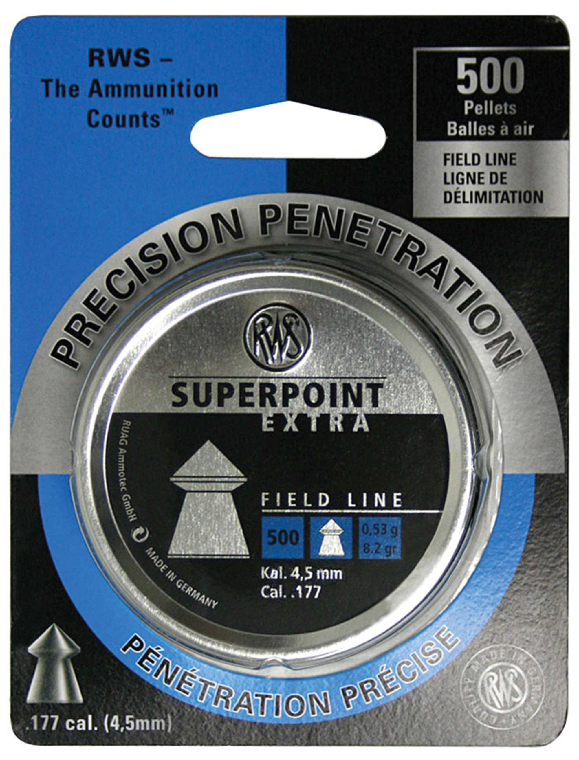 RWS Superpoint .177 Pellets - 500rds