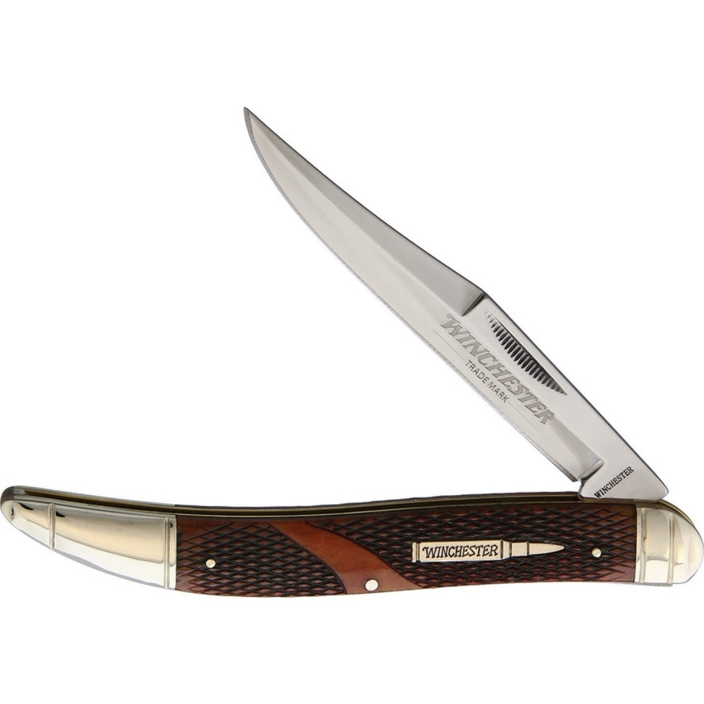 Toothpick Brown Checkered Bone