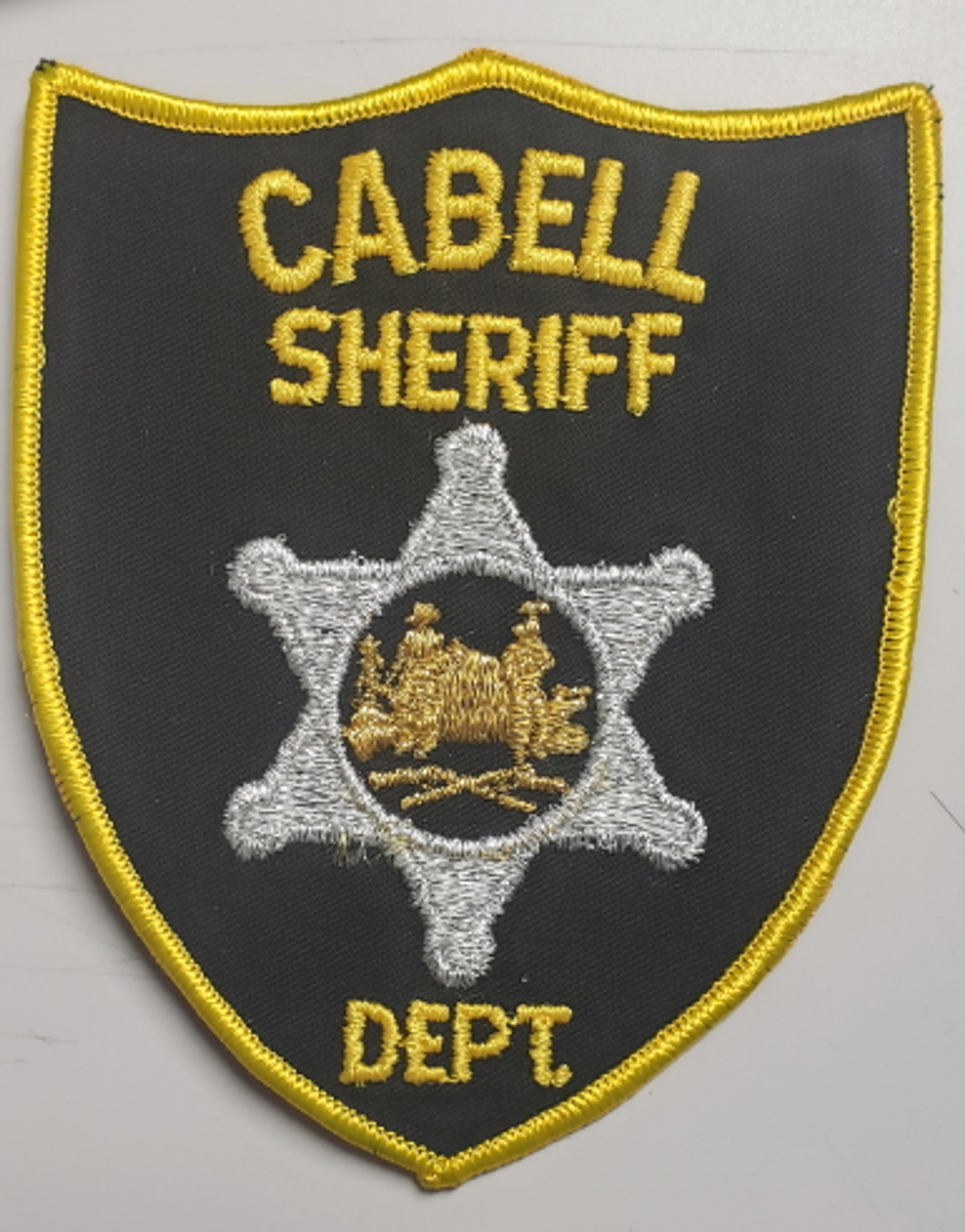 Cabell Sheriff Corrections WV Police Patch - GOLD