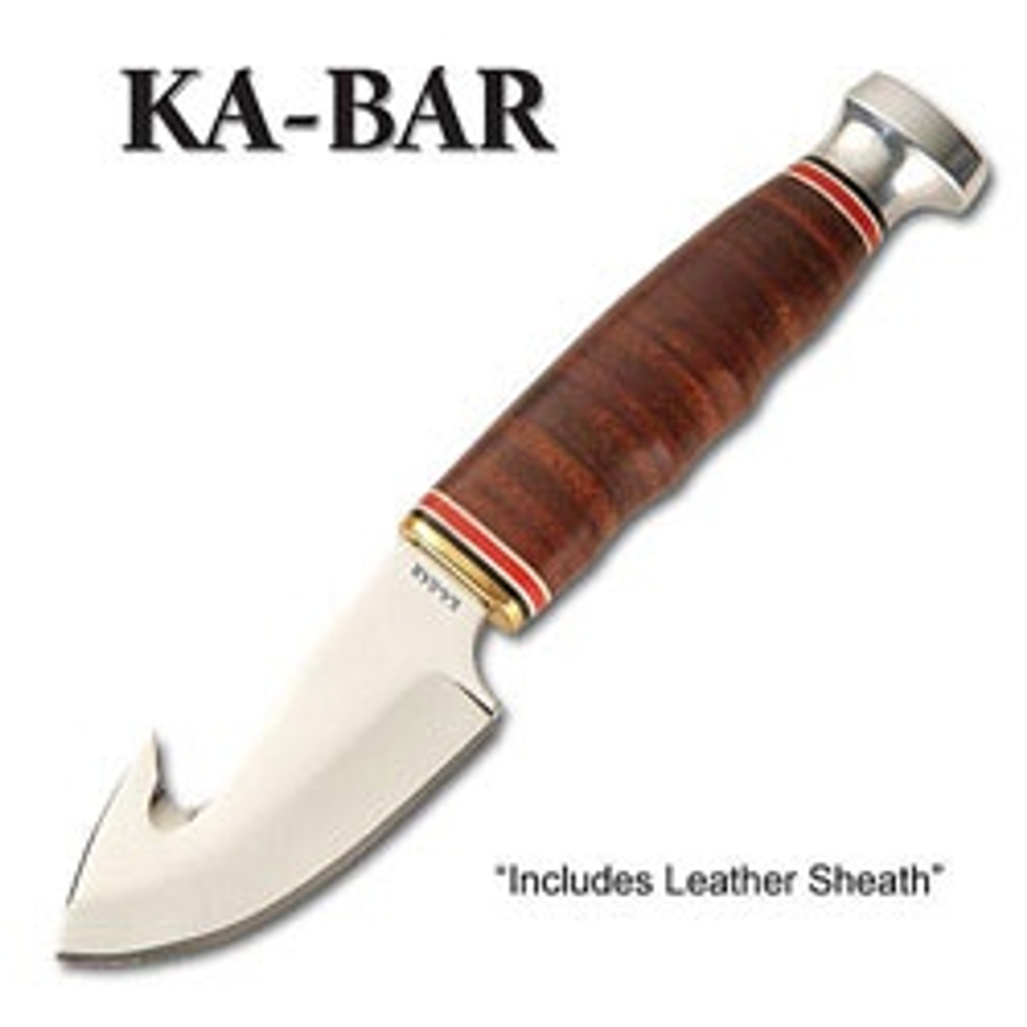 Ka Bar Game Hook Knife w/Leather Sheath