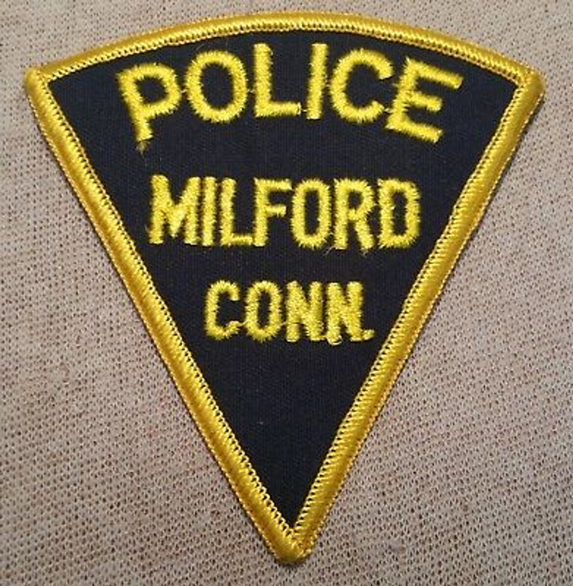 Milford CT Police Triangle Patch